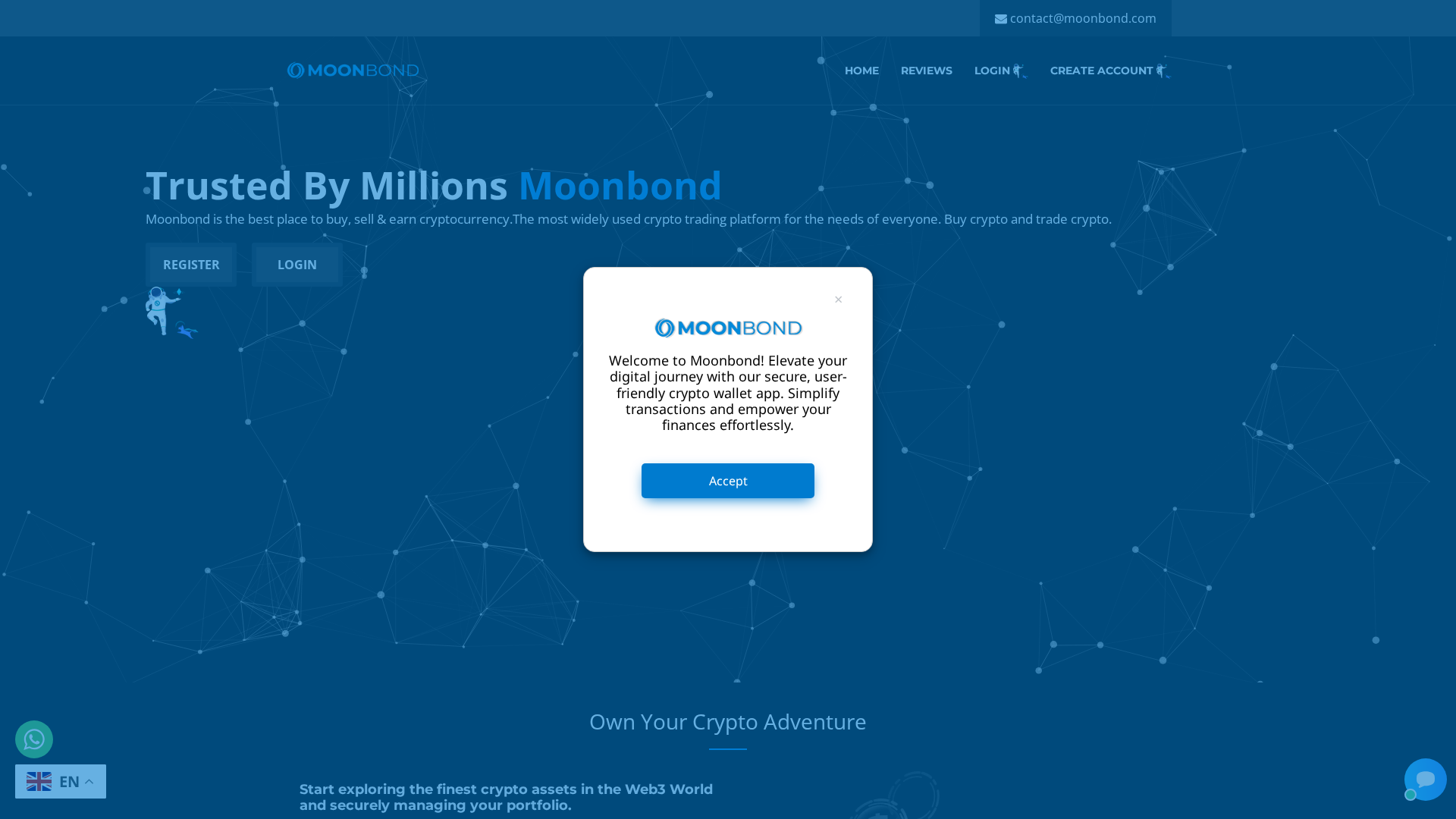Screenshot of moonbond.email