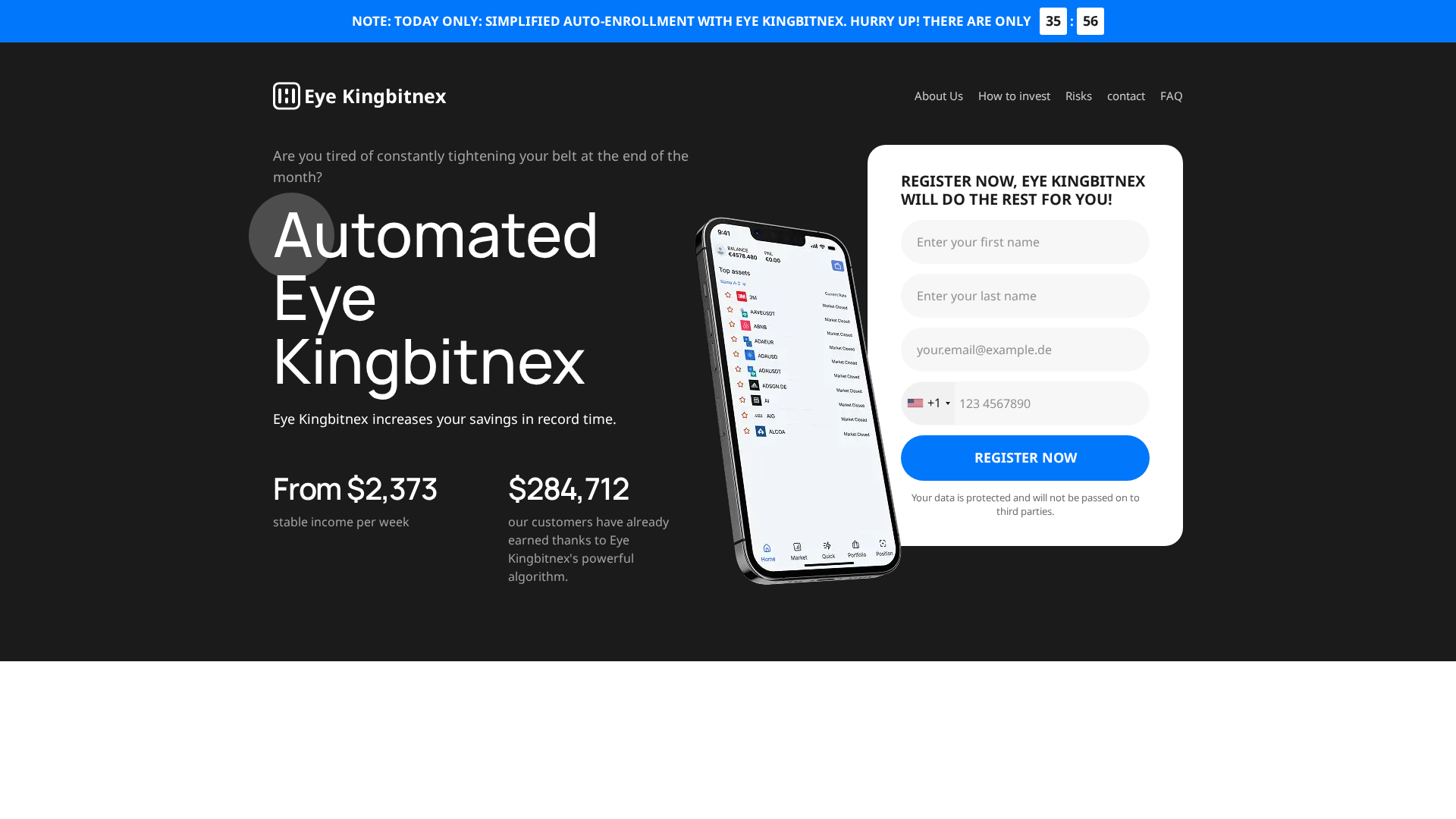 Screenshot of eyekingbitnex.org