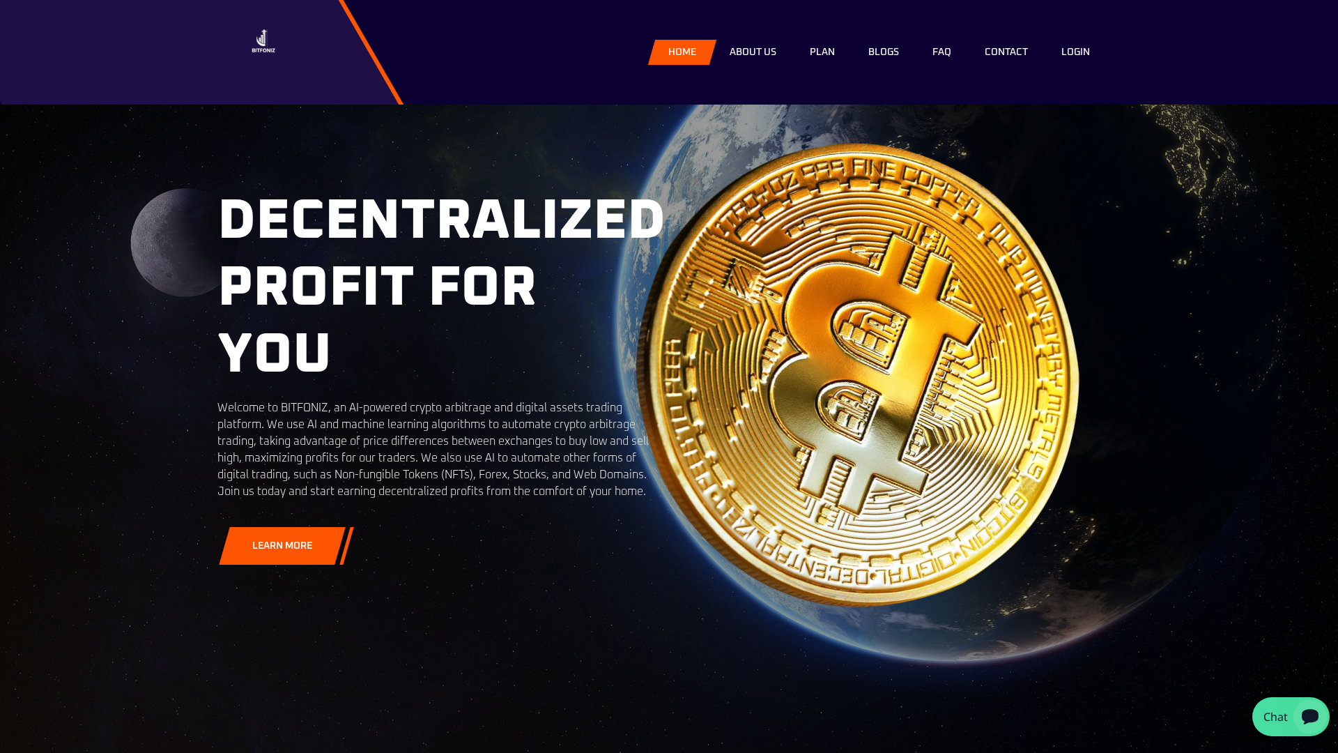 Screenshot of bitfoniz.com