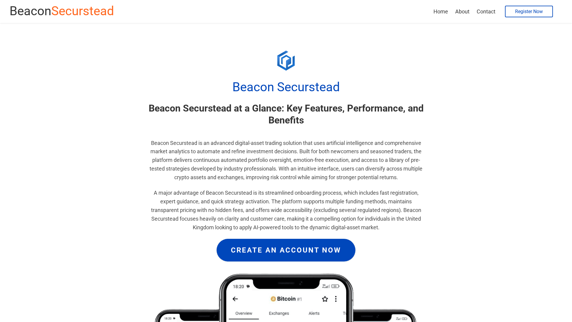 Screenshot of beaconsecurstead-ai.com