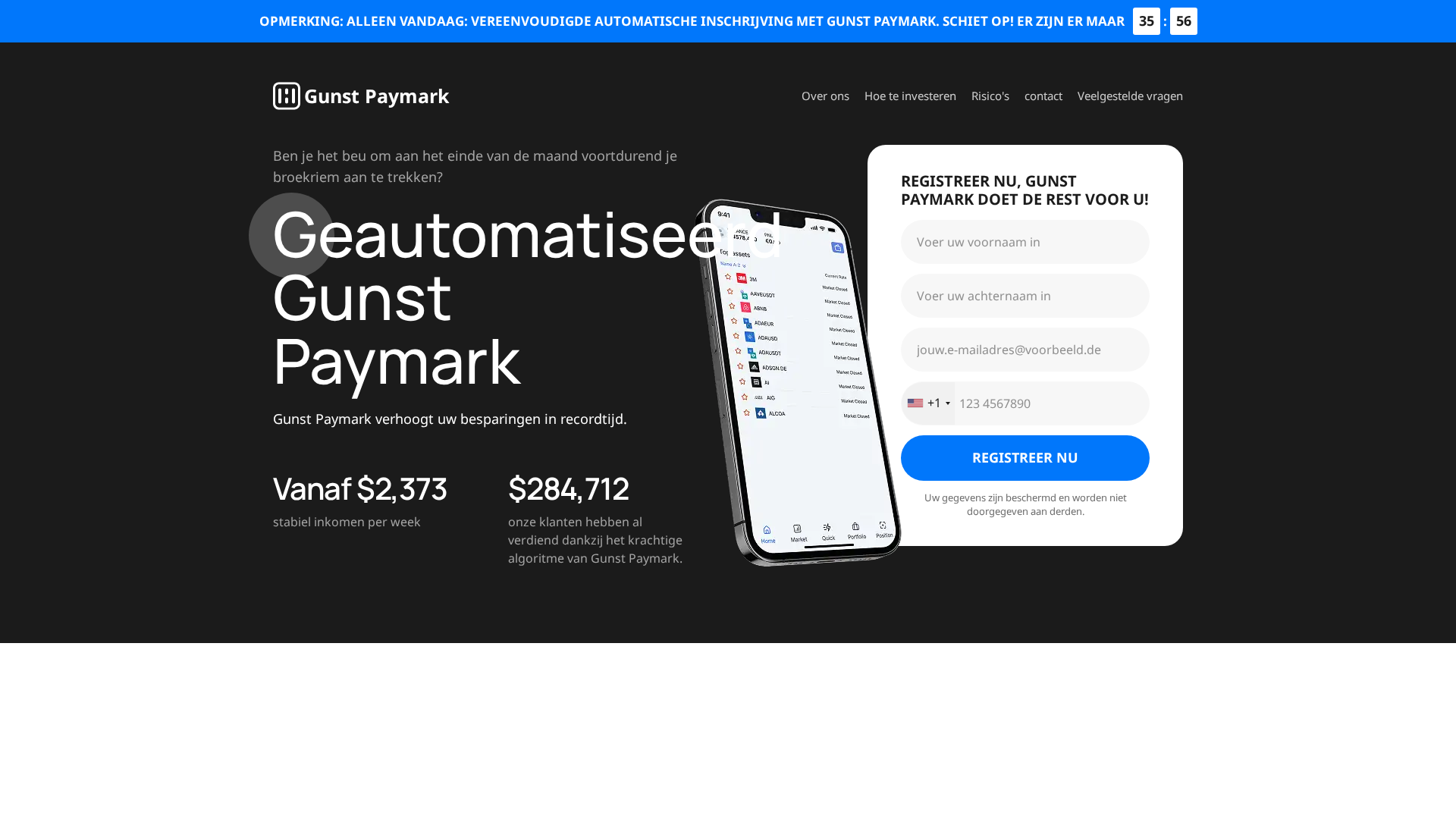 Screenshot of gunstpaymarktrade.com