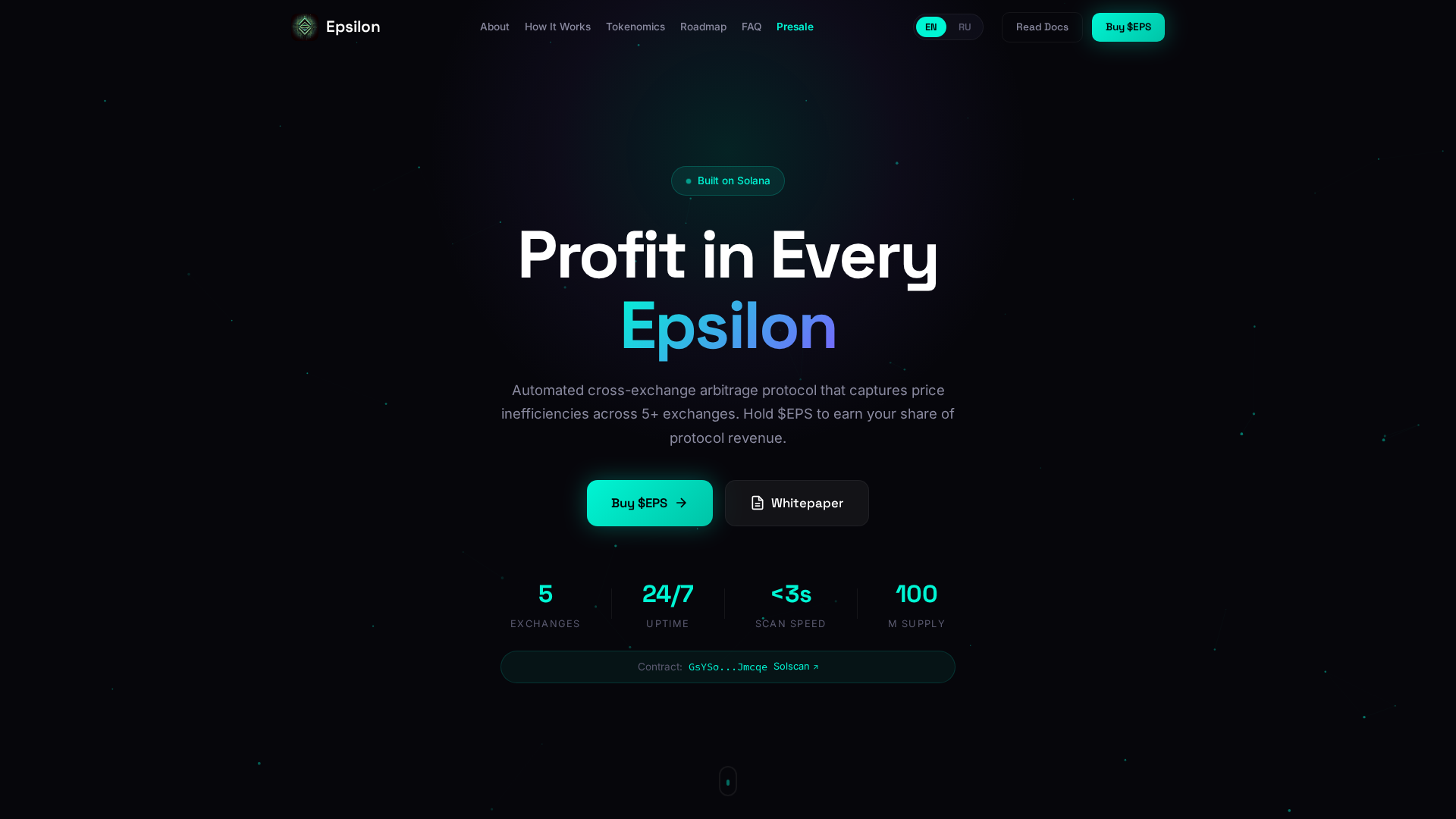 Screenshot of epsilonprotocol.org