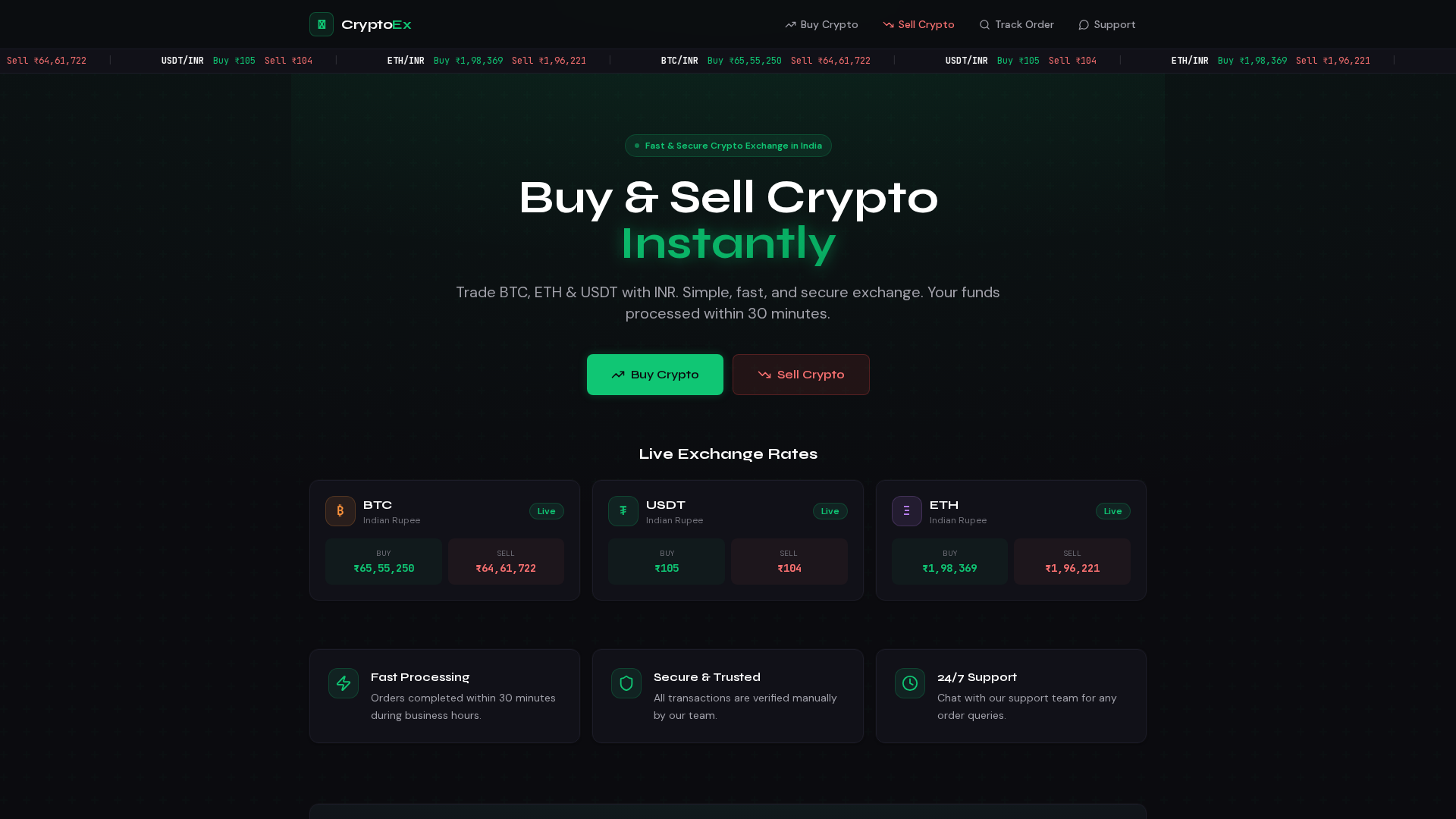 Screenshot of cryptoexlive.cloud