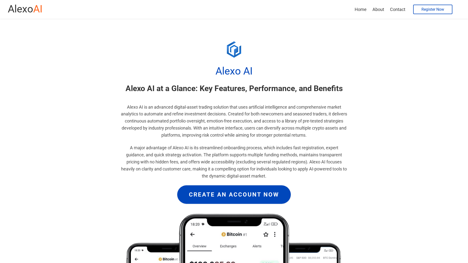 Screenshot of alexoai-ai.com