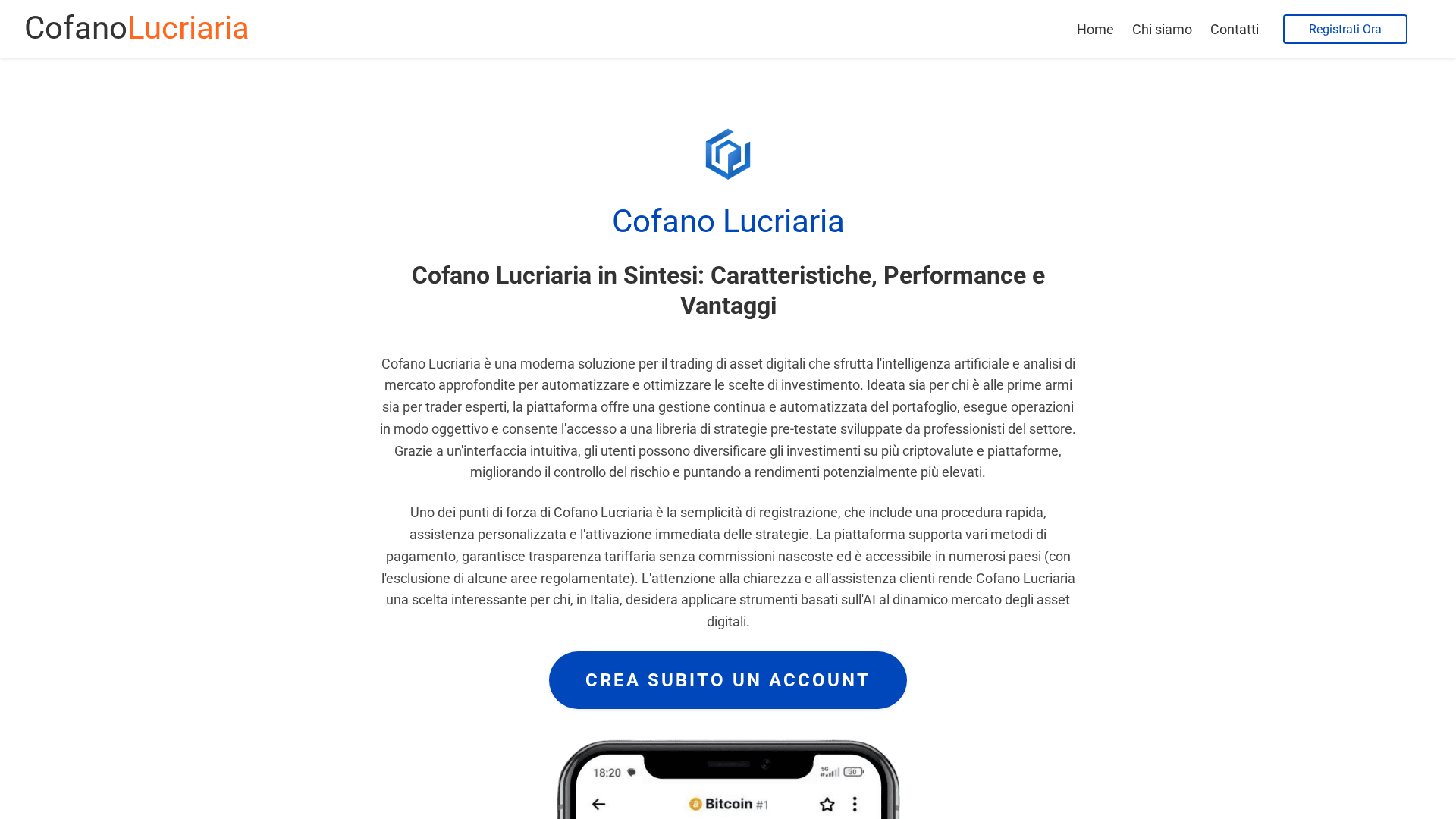 Screenshot of cofanolucriaria-ai.com