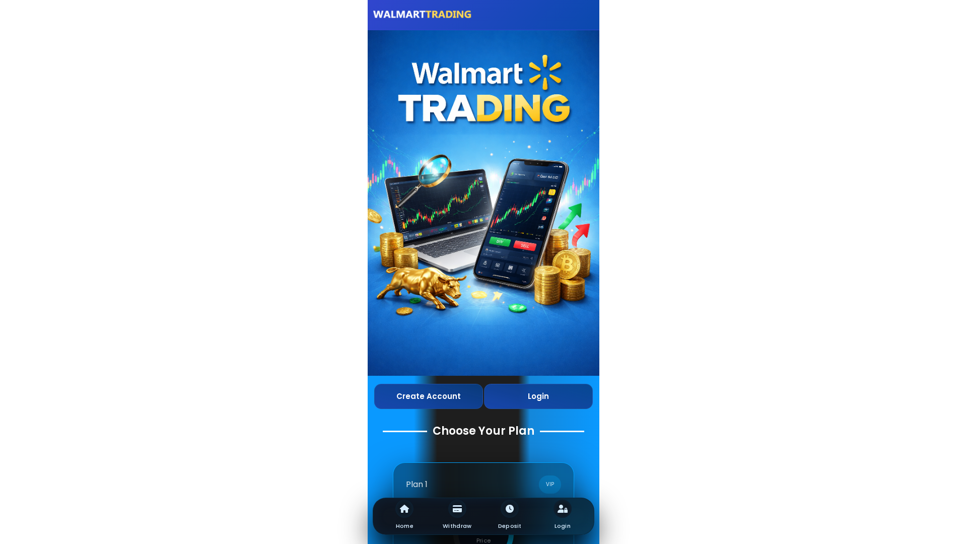 Screenshot of walmart-trading.com
