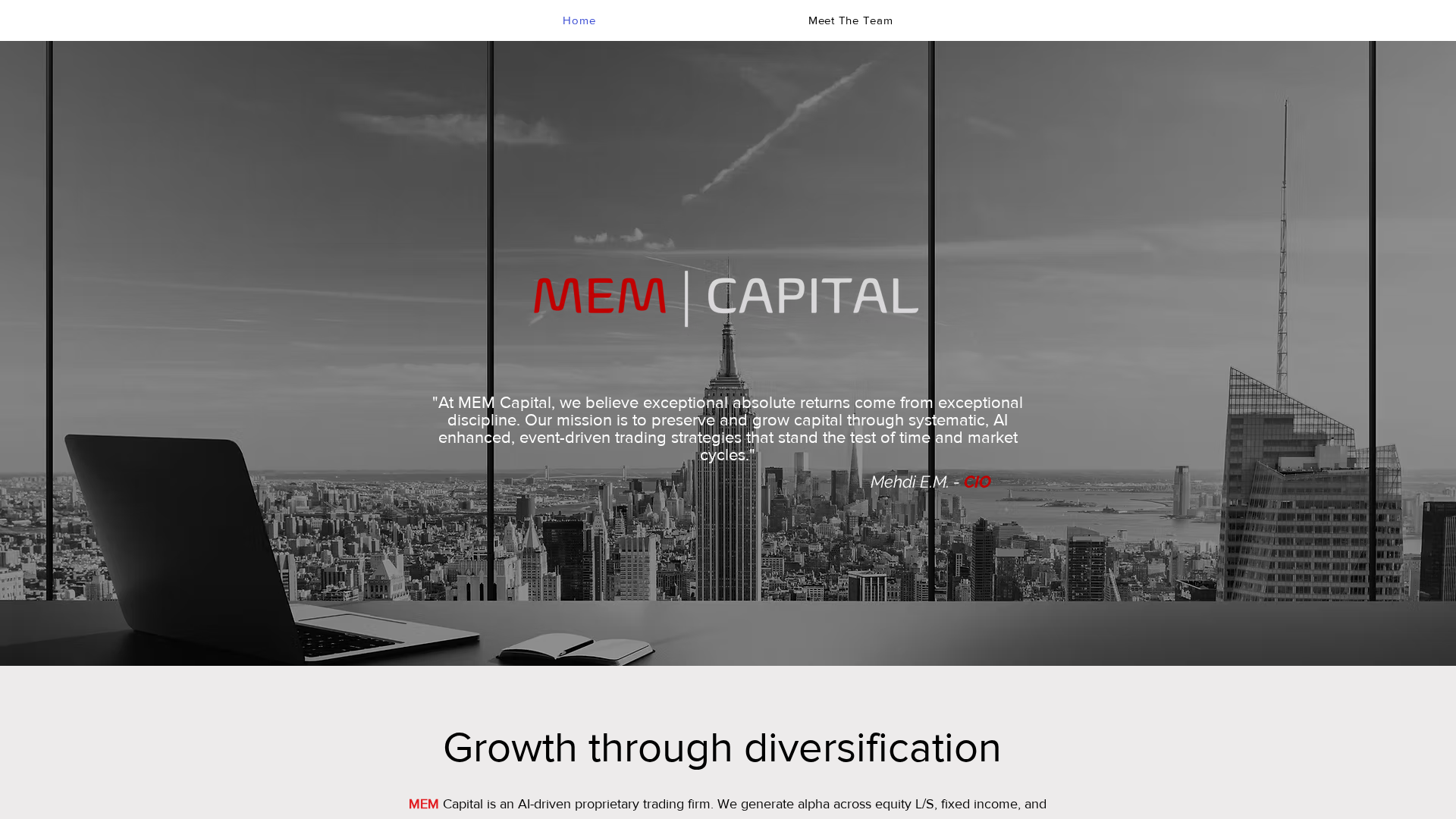 Screenshot of mem-capital.com