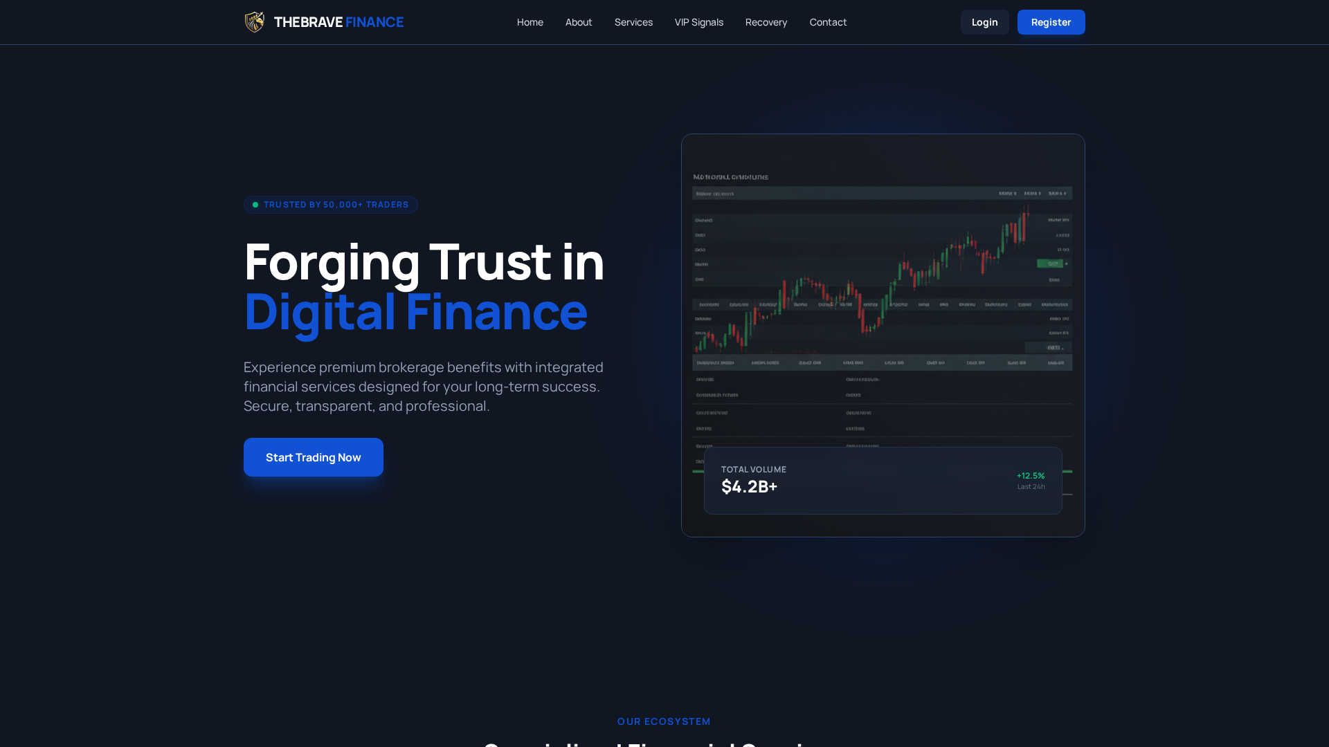 Screenshot of thebravefinance.com