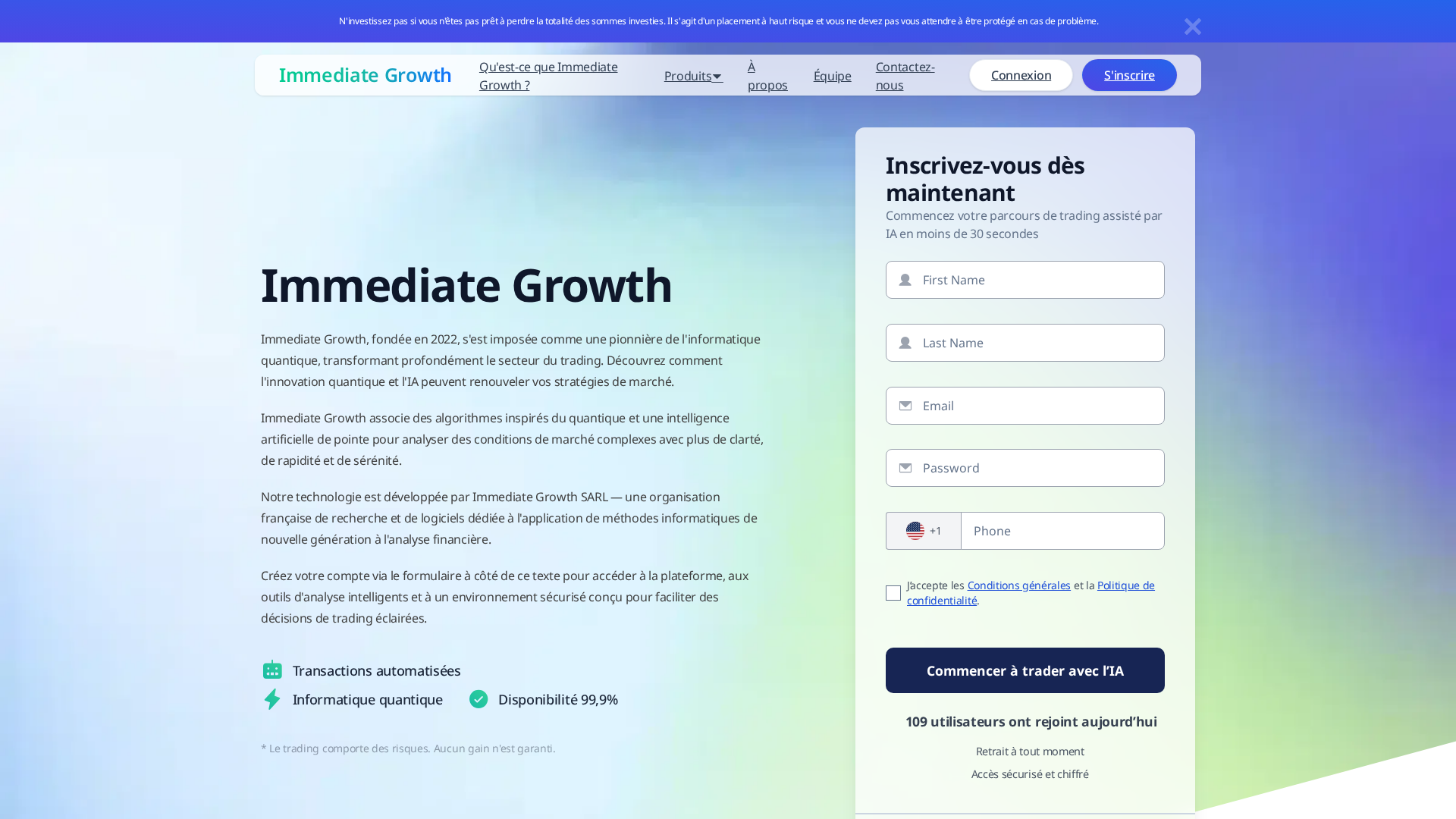 Screenshot of immediategrowthfrance.shop