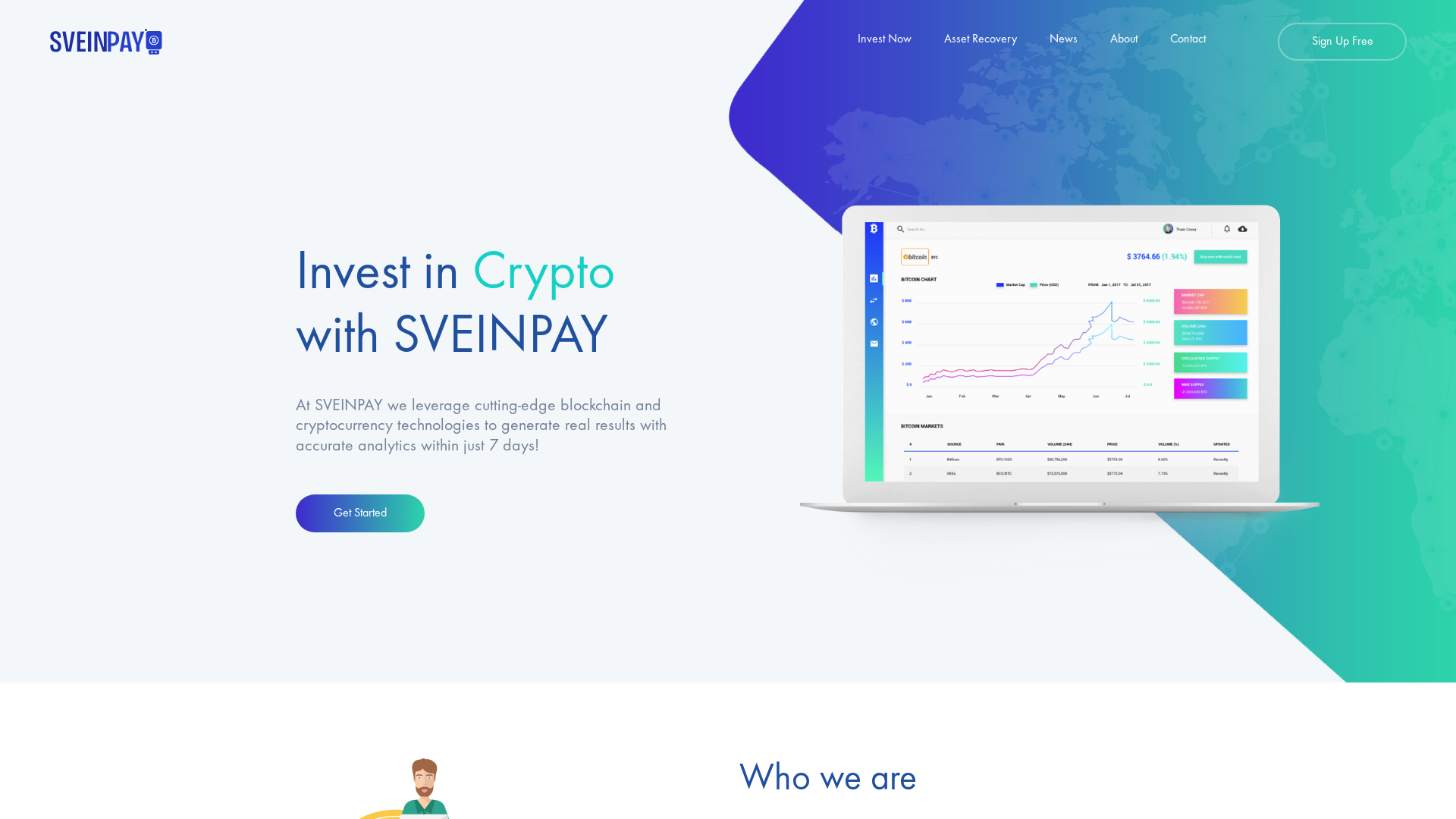Screenshot of sveinpay.com
