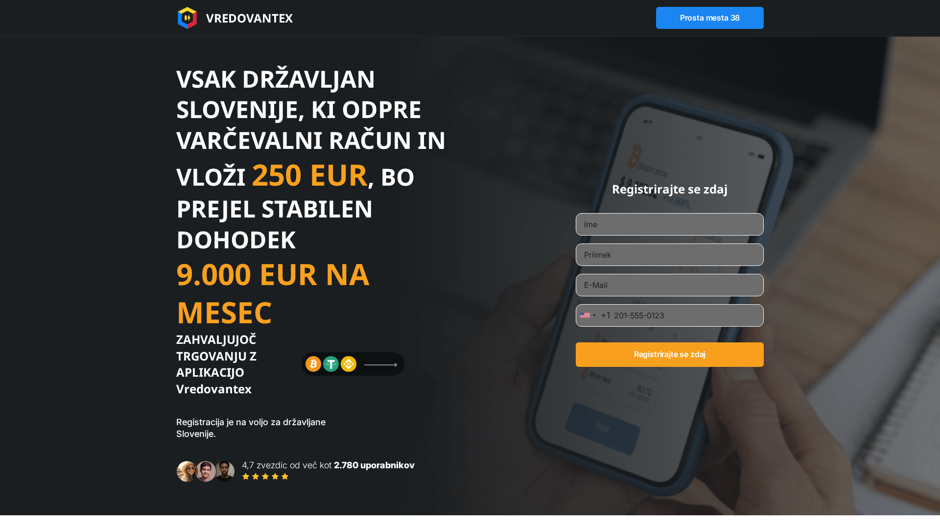 Screenshot of vredovantex.com