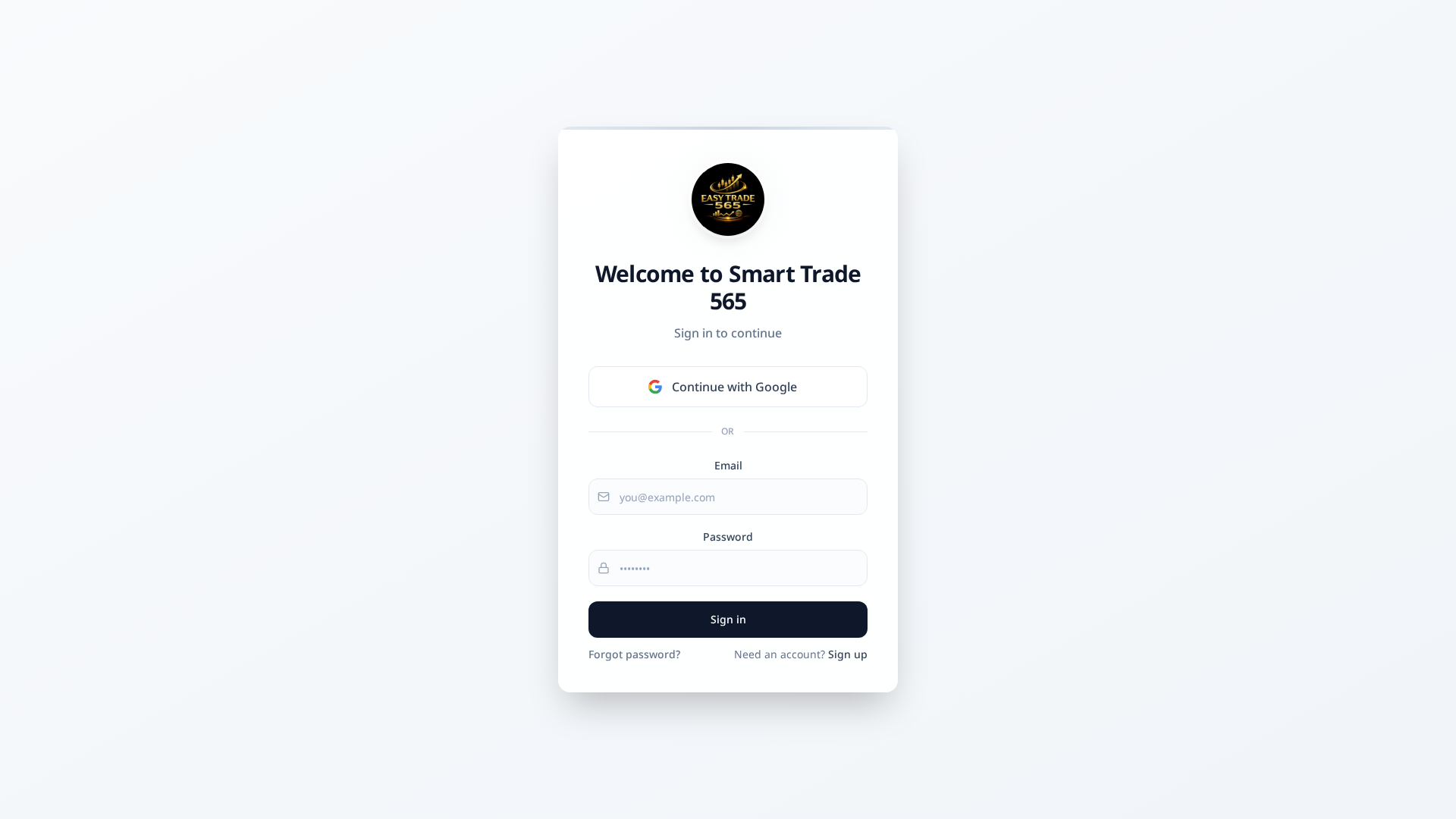 Screenshot of easytrade565.online