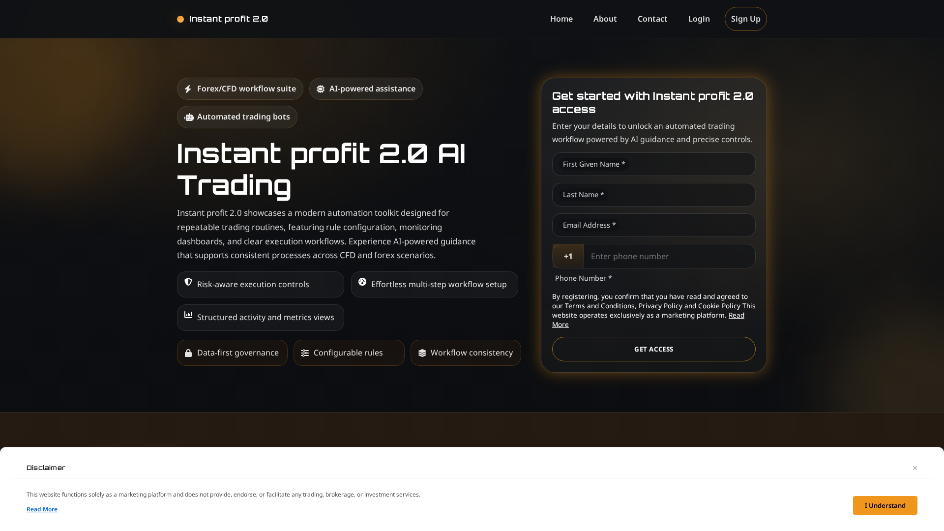 Screenshot of instantprofit2.pro