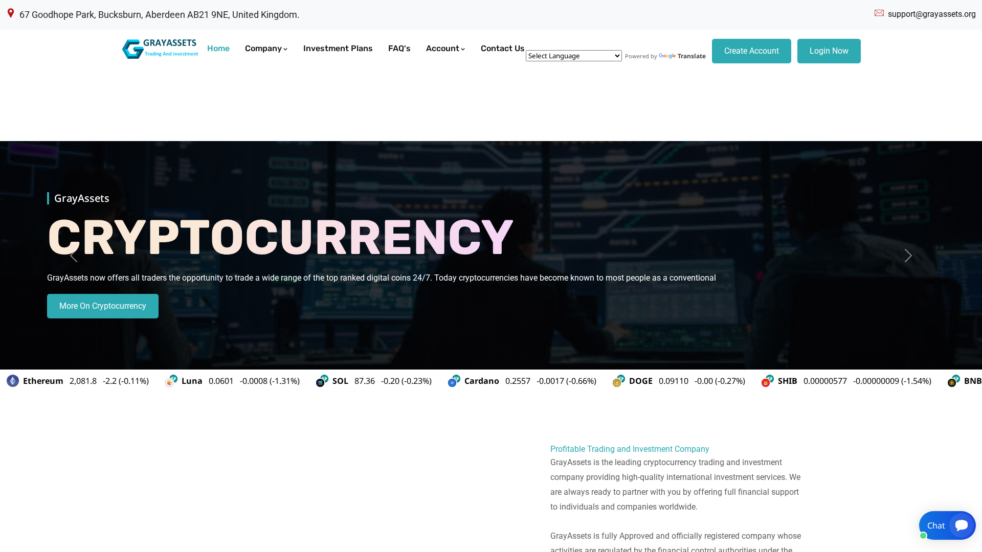 Screenshot of grayassetsltd.org