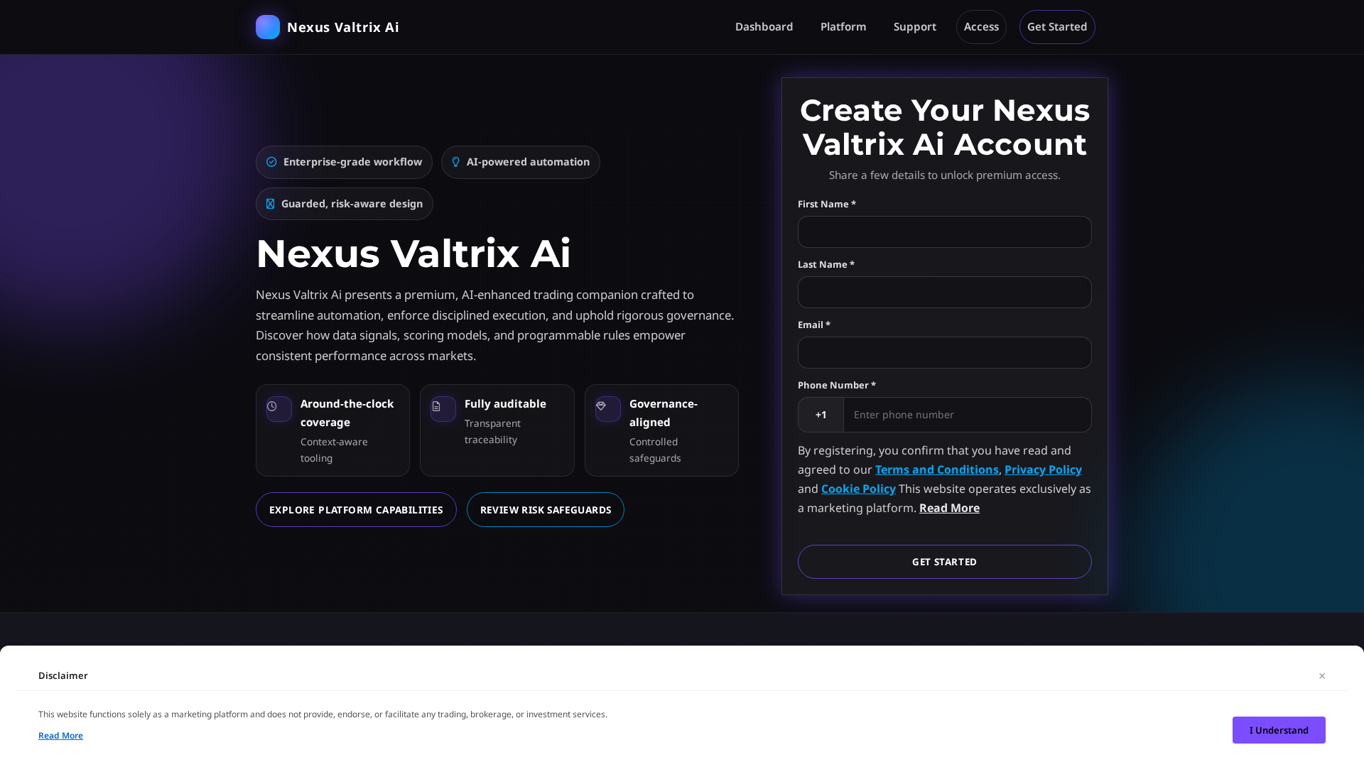 Screenshot of nexusvaltrix-ai.pro