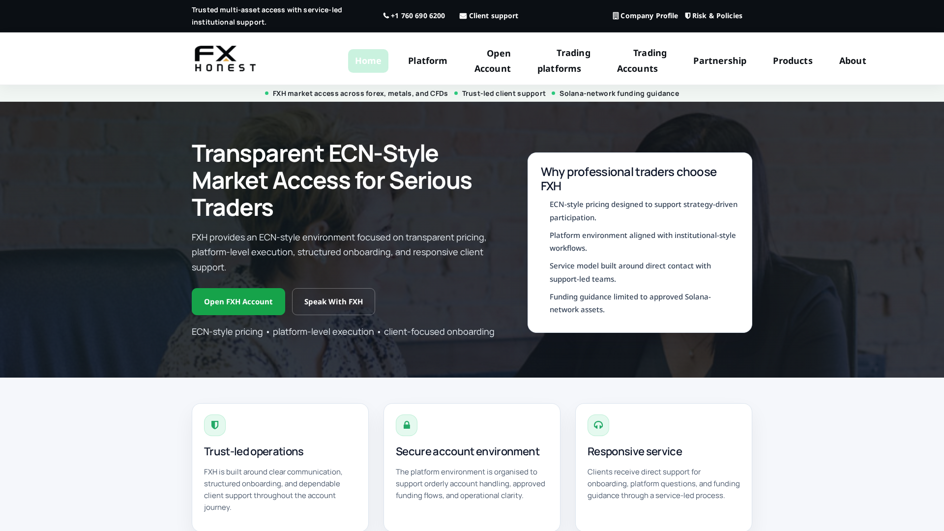 Screenshot of fxhonest.net