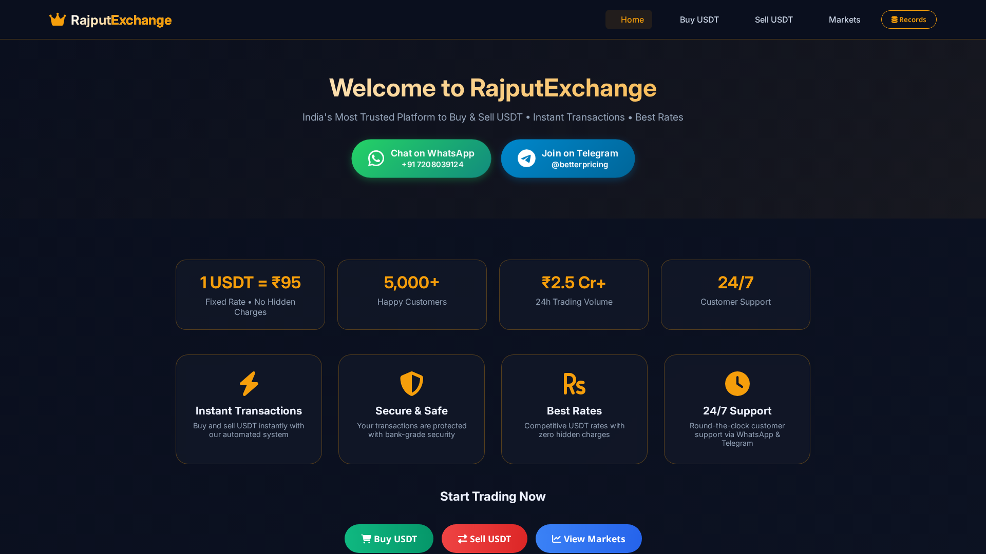 Screenshot of rajputexchange.com