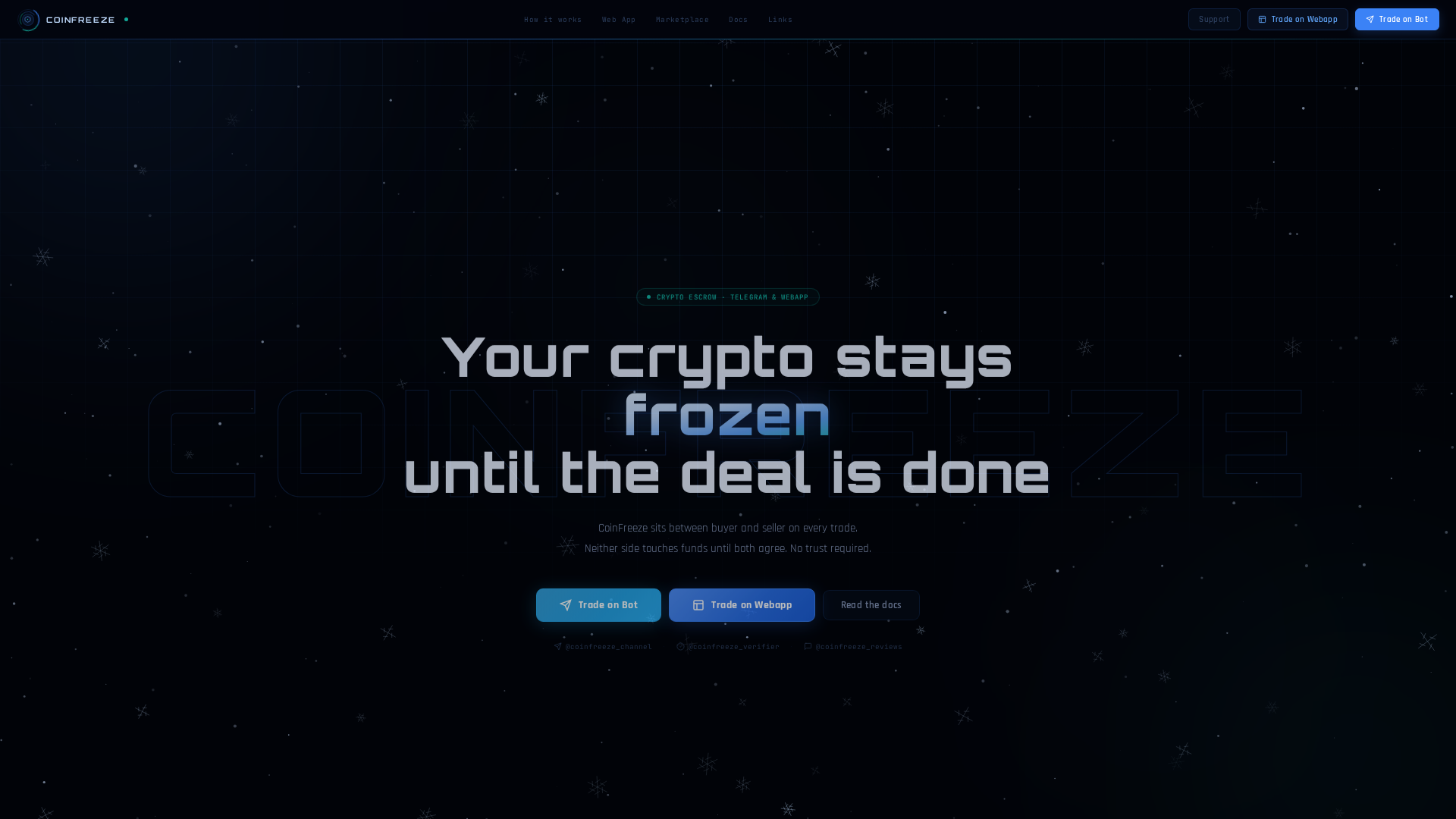 Screenshot of coinfreeze.pro
