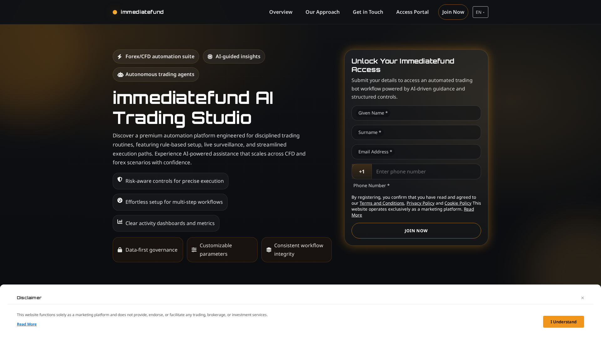 Screenshot of immediatefund.pro