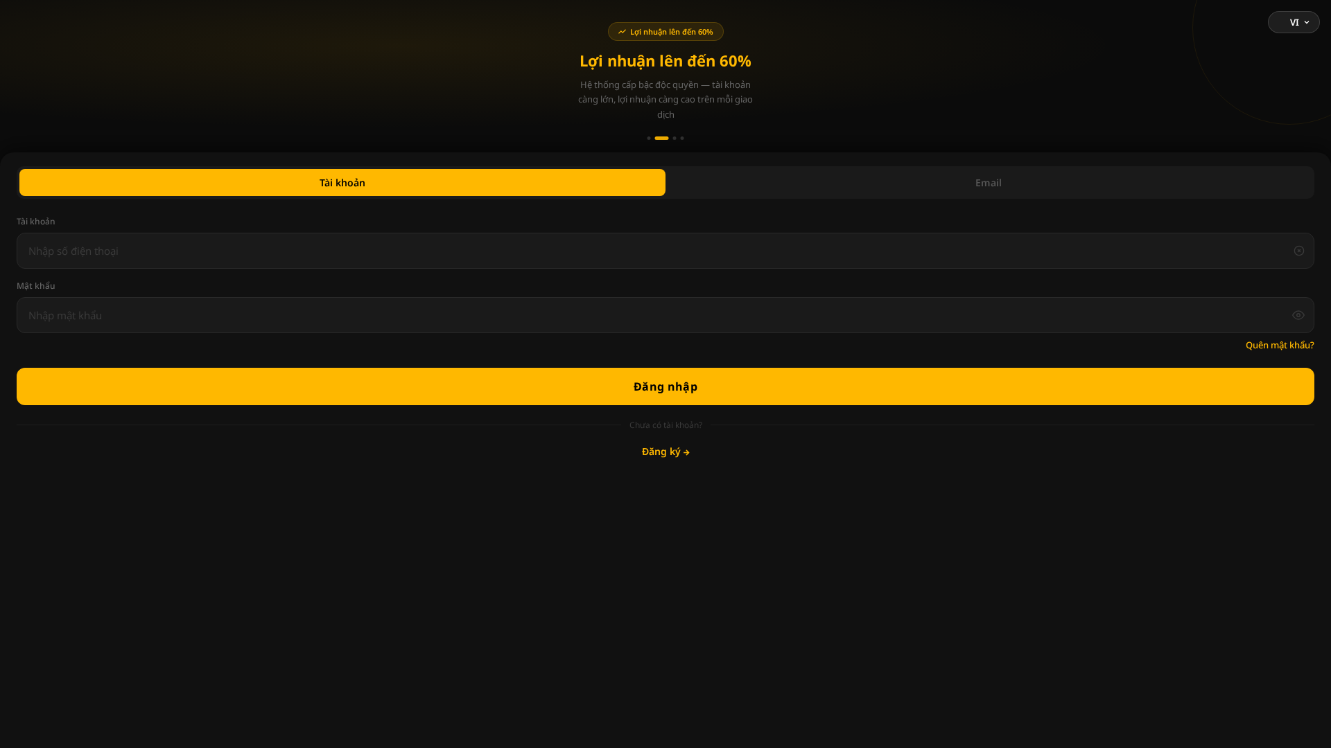 Screenshot of bhextrader.com