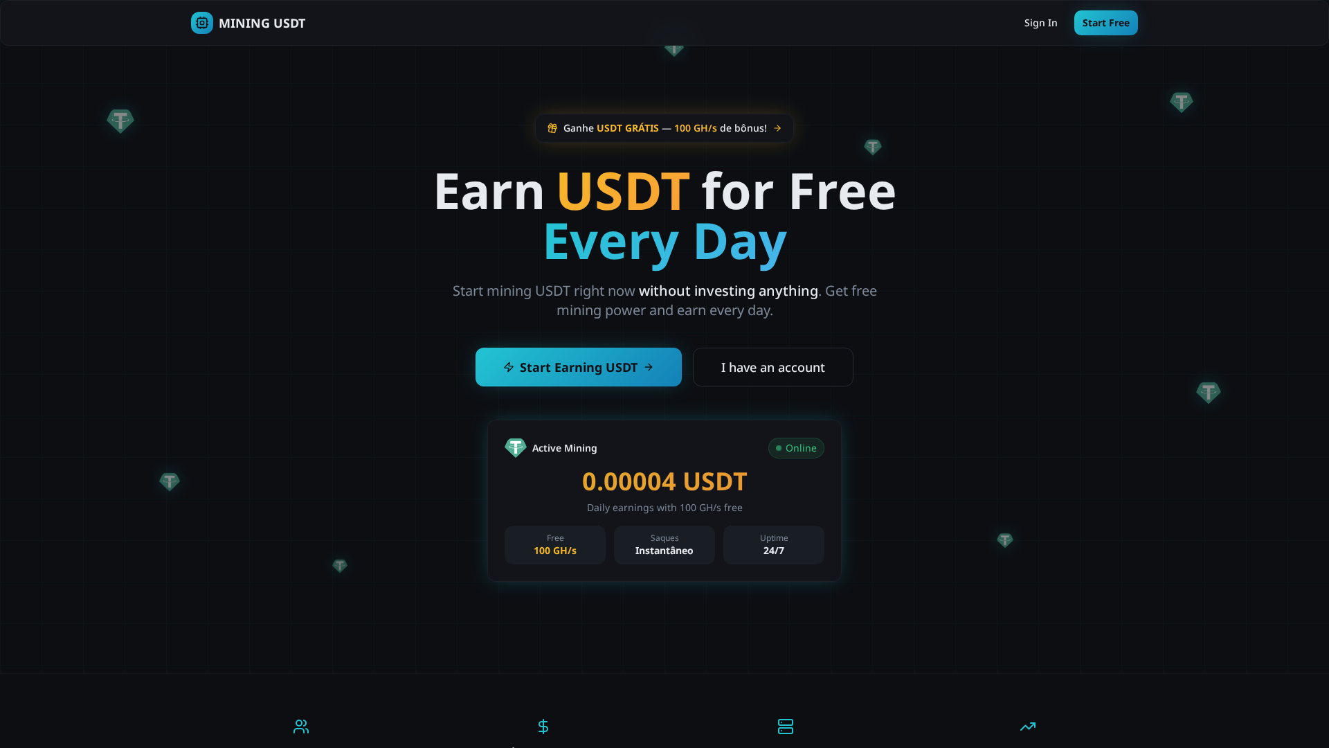 Screenshot of usdtminingpay.lovable.app