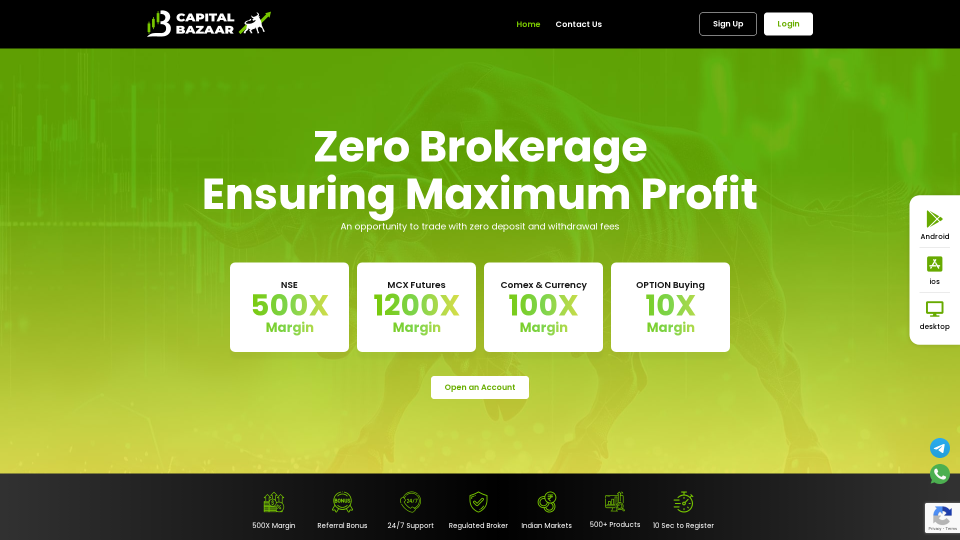 Screenshot of capitalbazaar.site