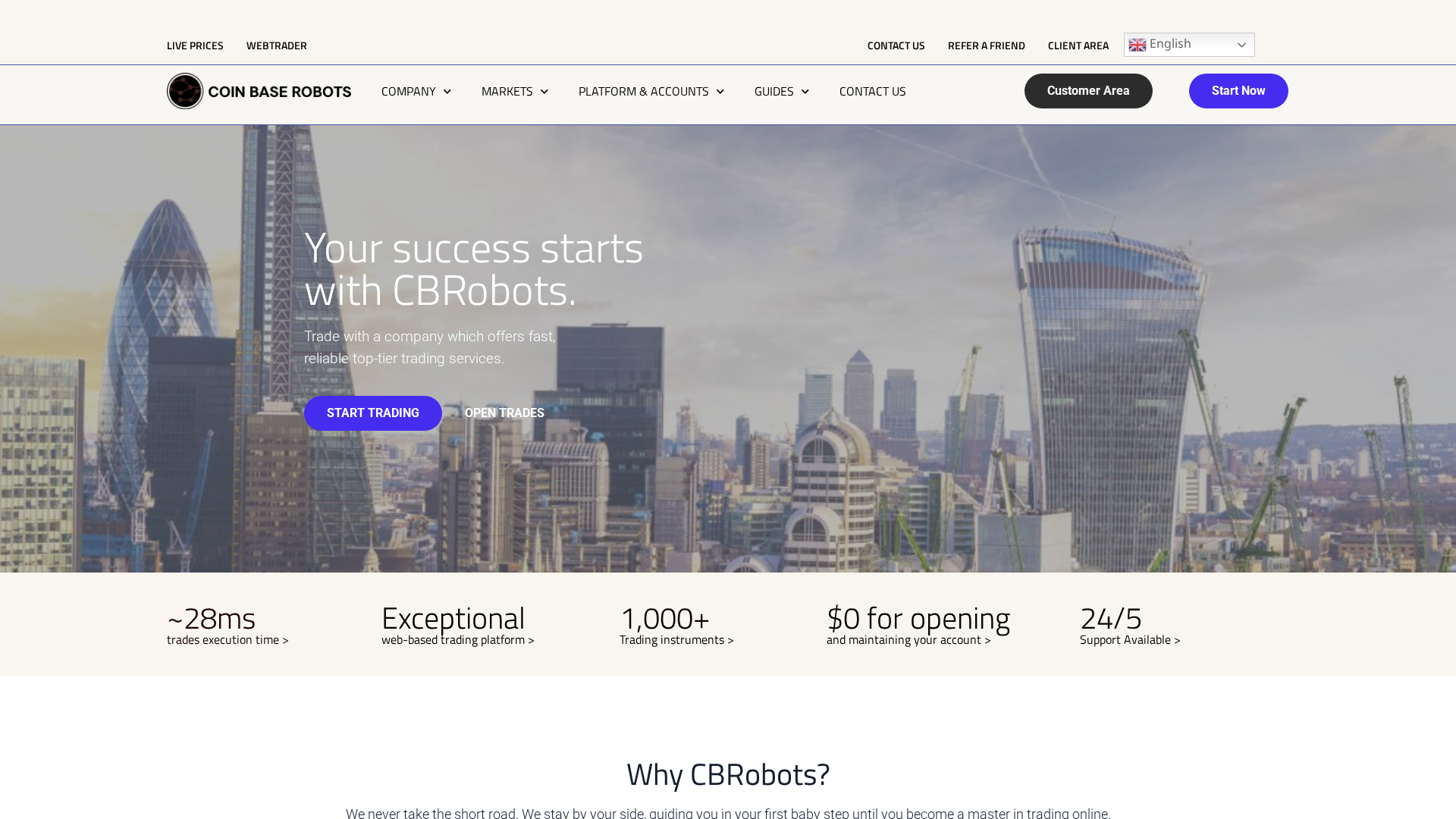 Screenshot of cbase-airobot.com