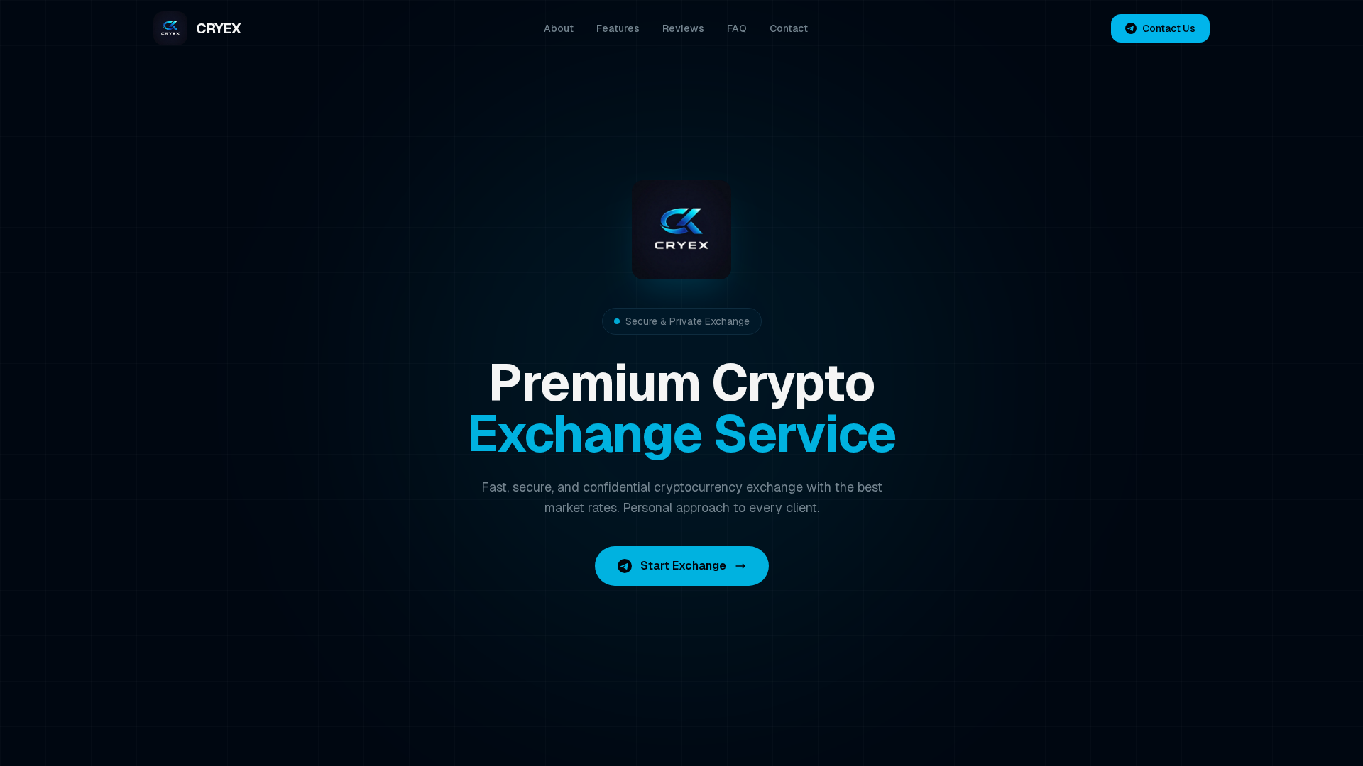 Screenshot of cryex.space