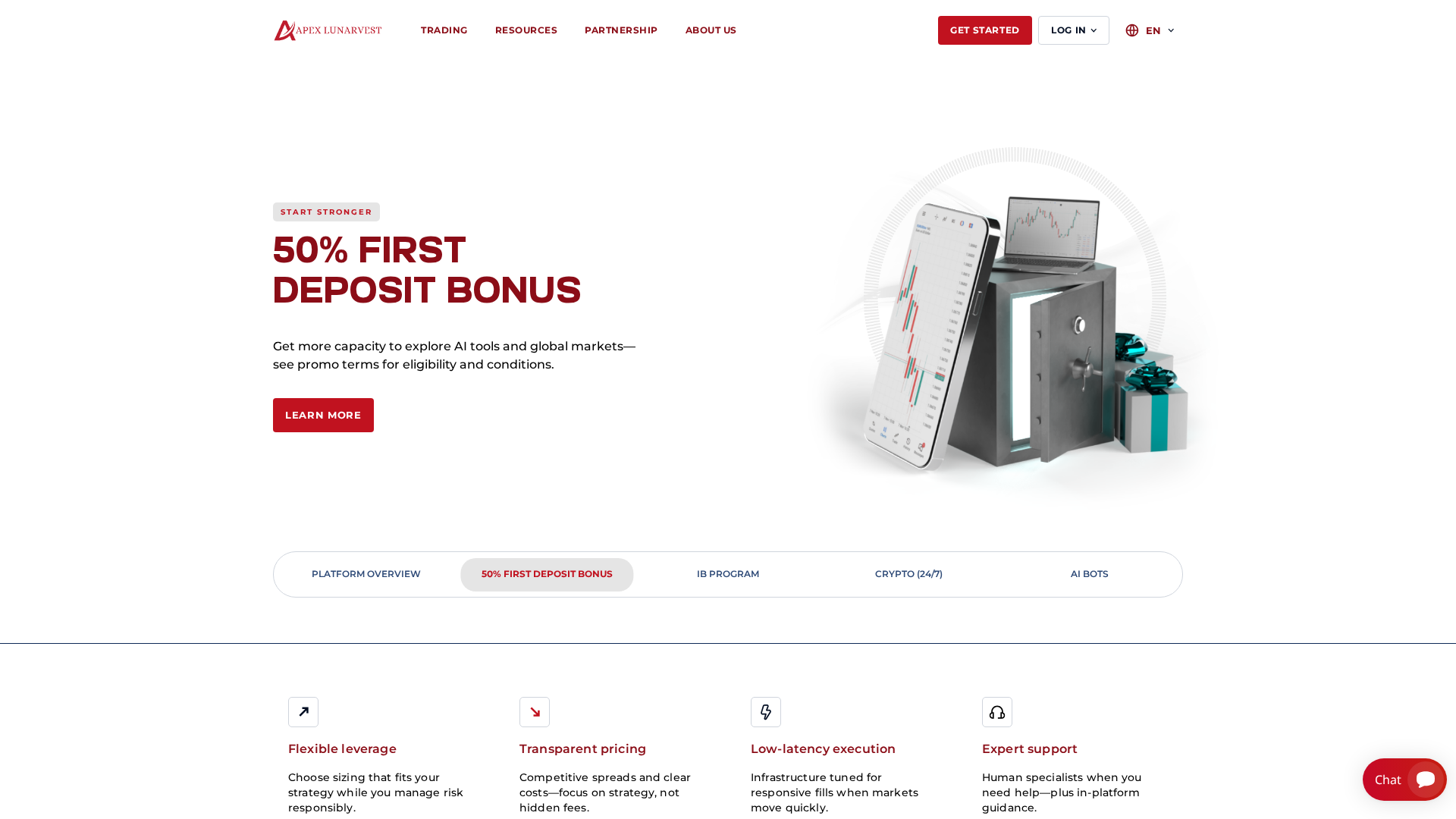 Screenshot of apexlunarvest.com