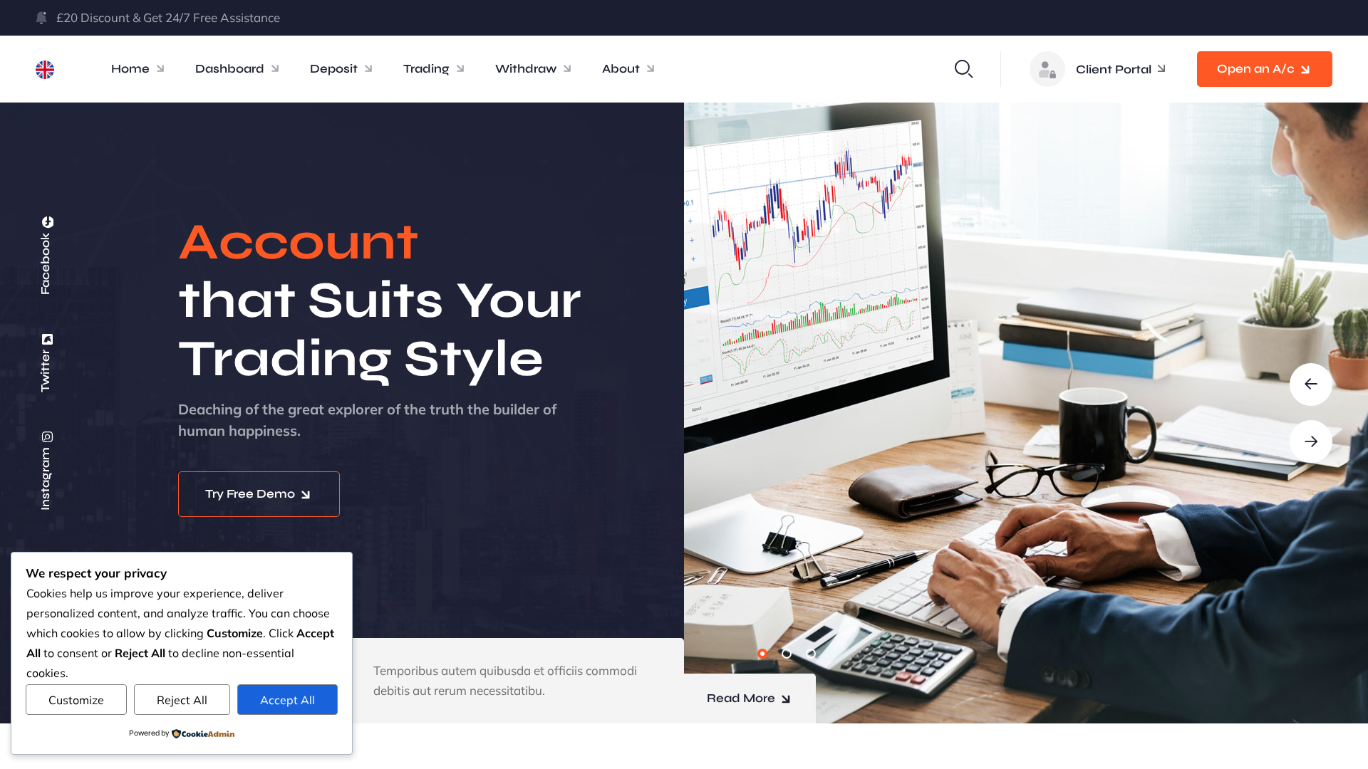 Screenshot of sbitrading.net