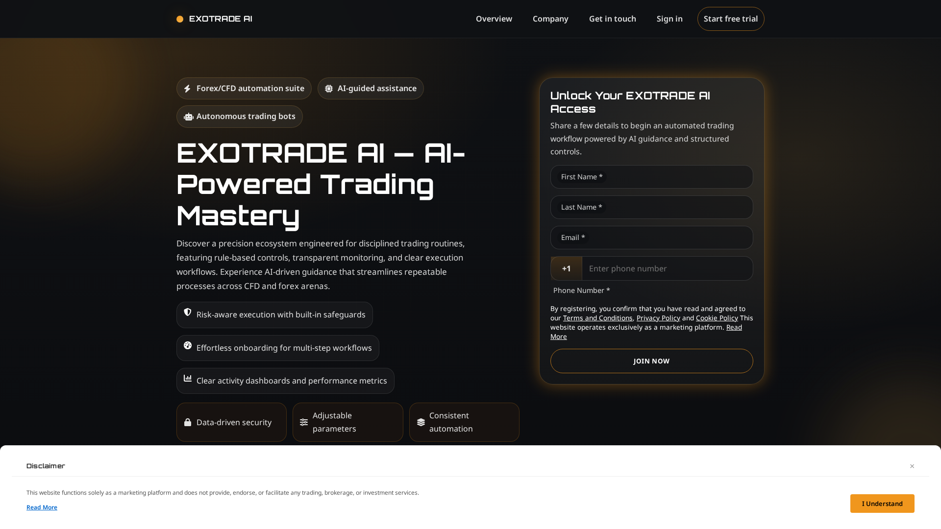 Screenshot of exotradeai.pro