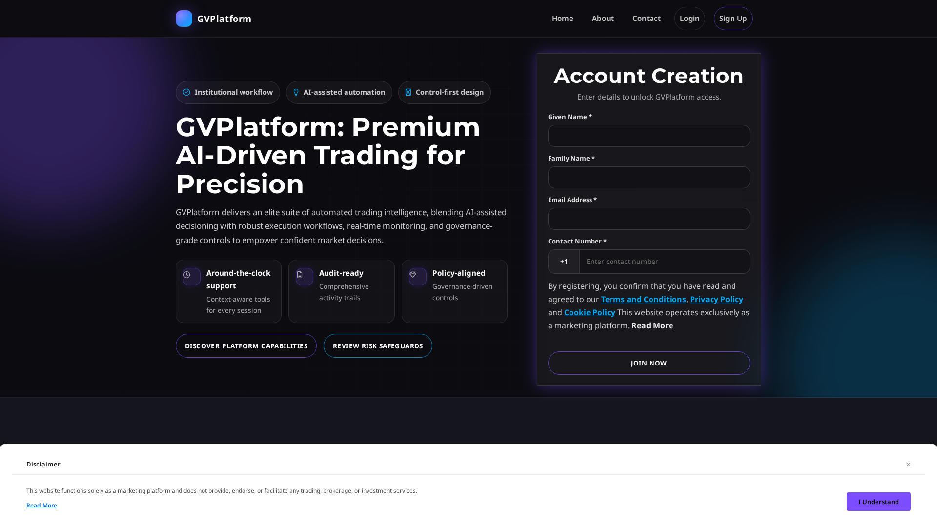 Screenshot of gvplatform.pro