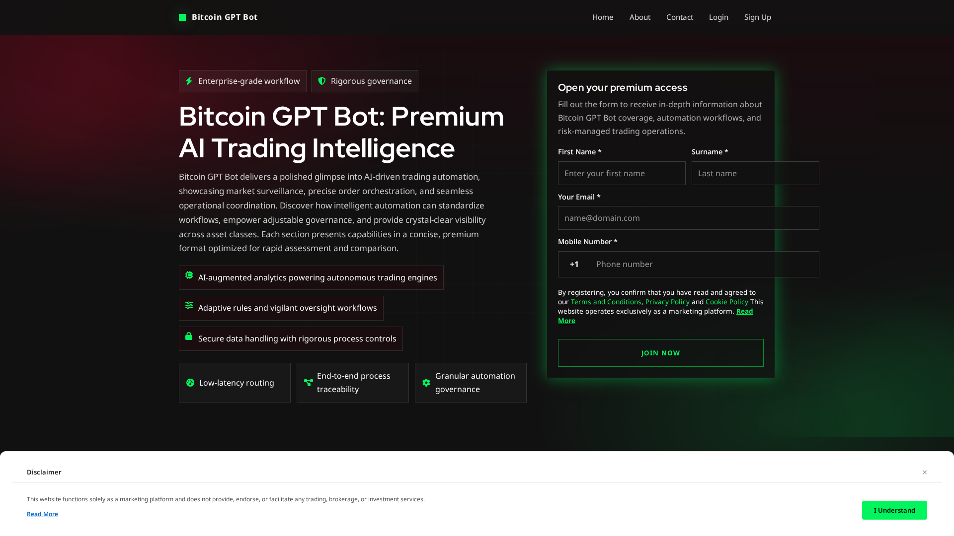 Screenshot of bitcoingpt-bot.pro