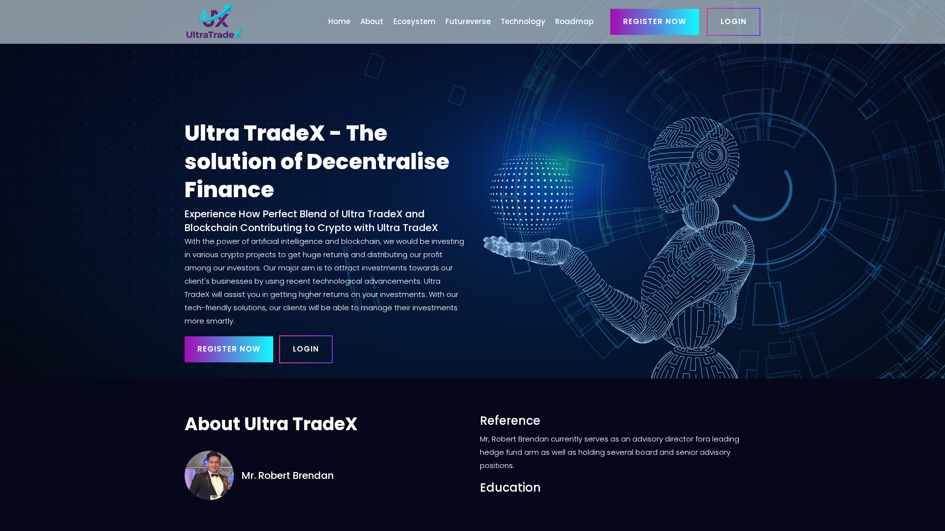 Screenshot of ultratradex.us