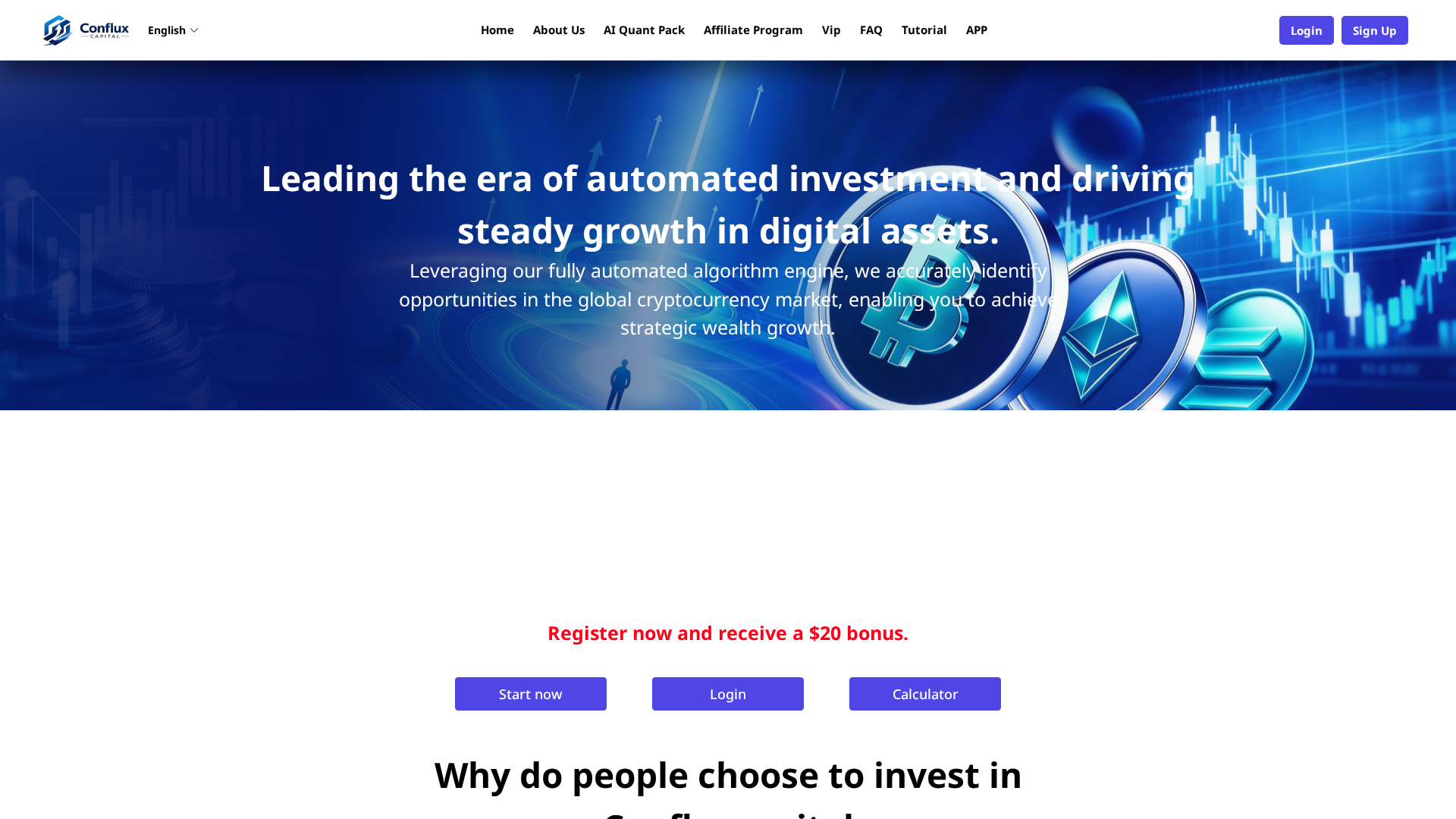 Screenshot of confluxcapital.app