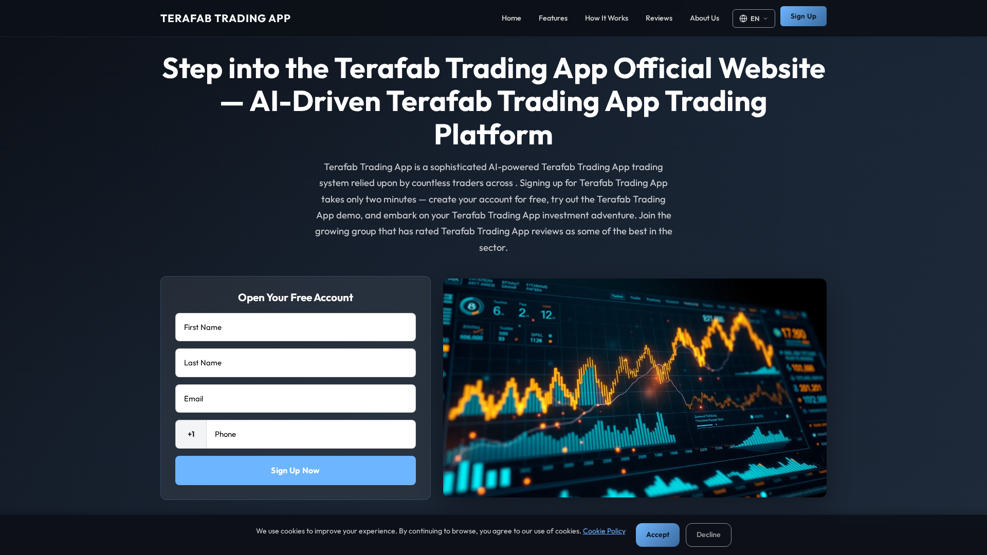 Screenshot of terafabtradingapp.online