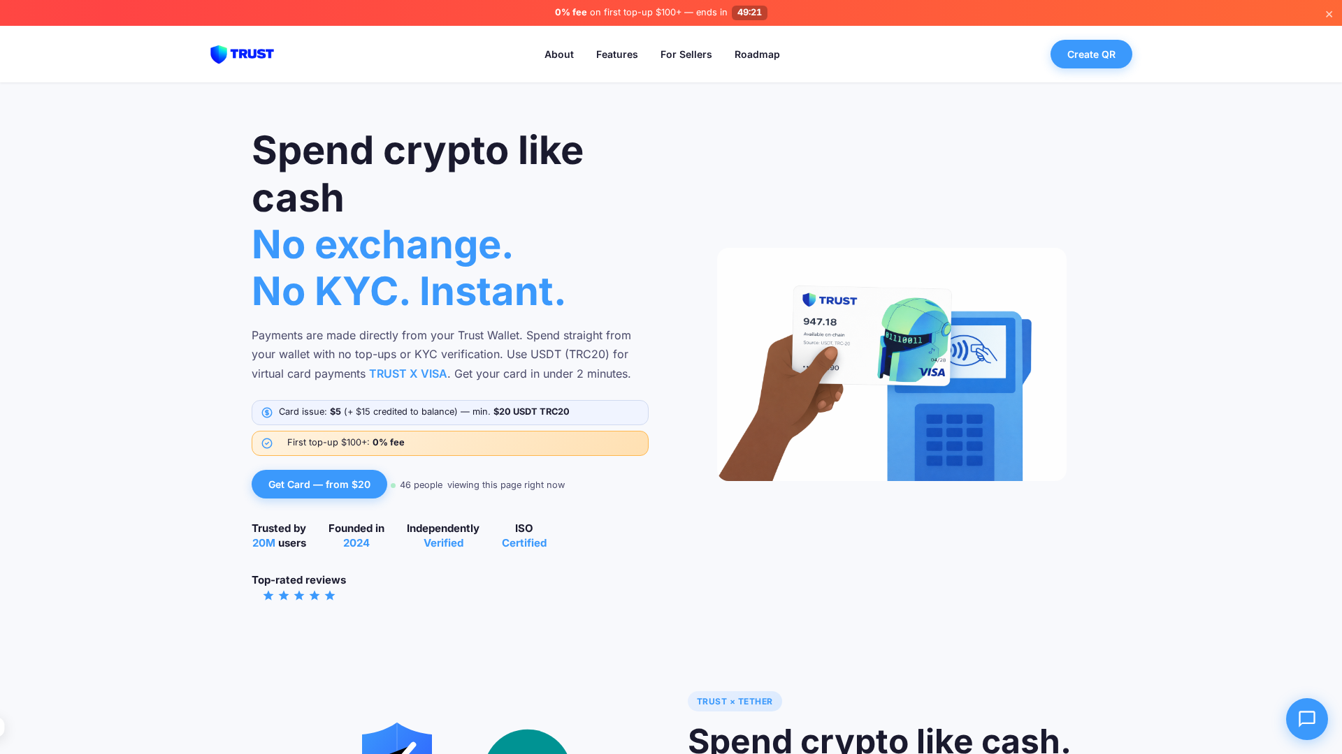 Screenshot of trust-card.sbs