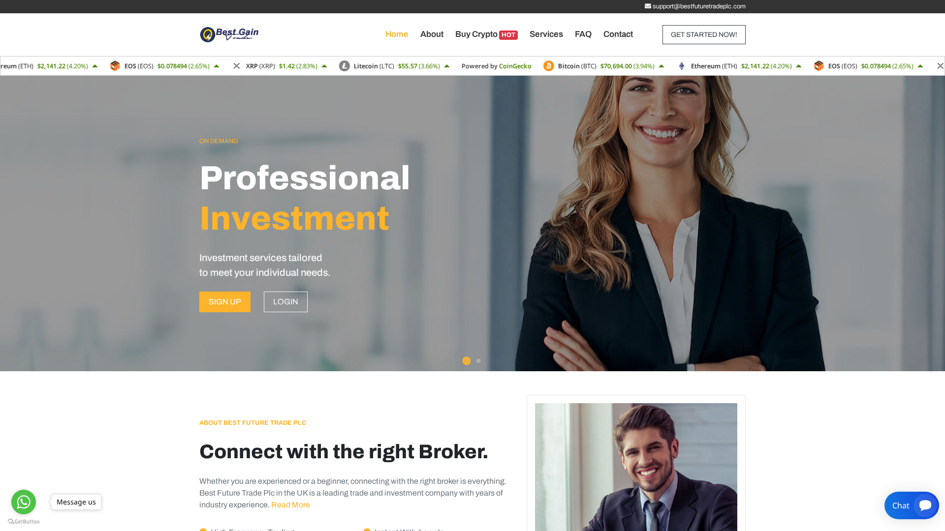 Screenshot of bestfuturetradeplc.com