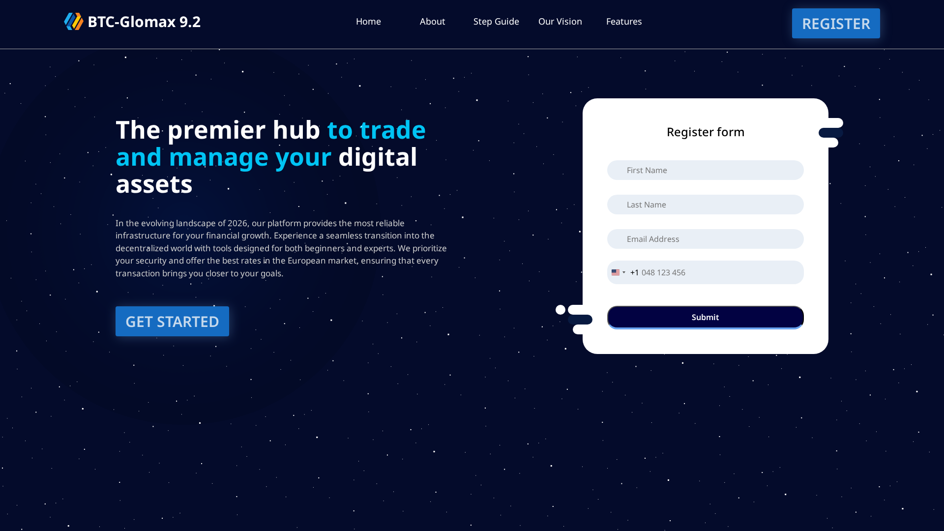 Screenshot of btcglomax92.com
