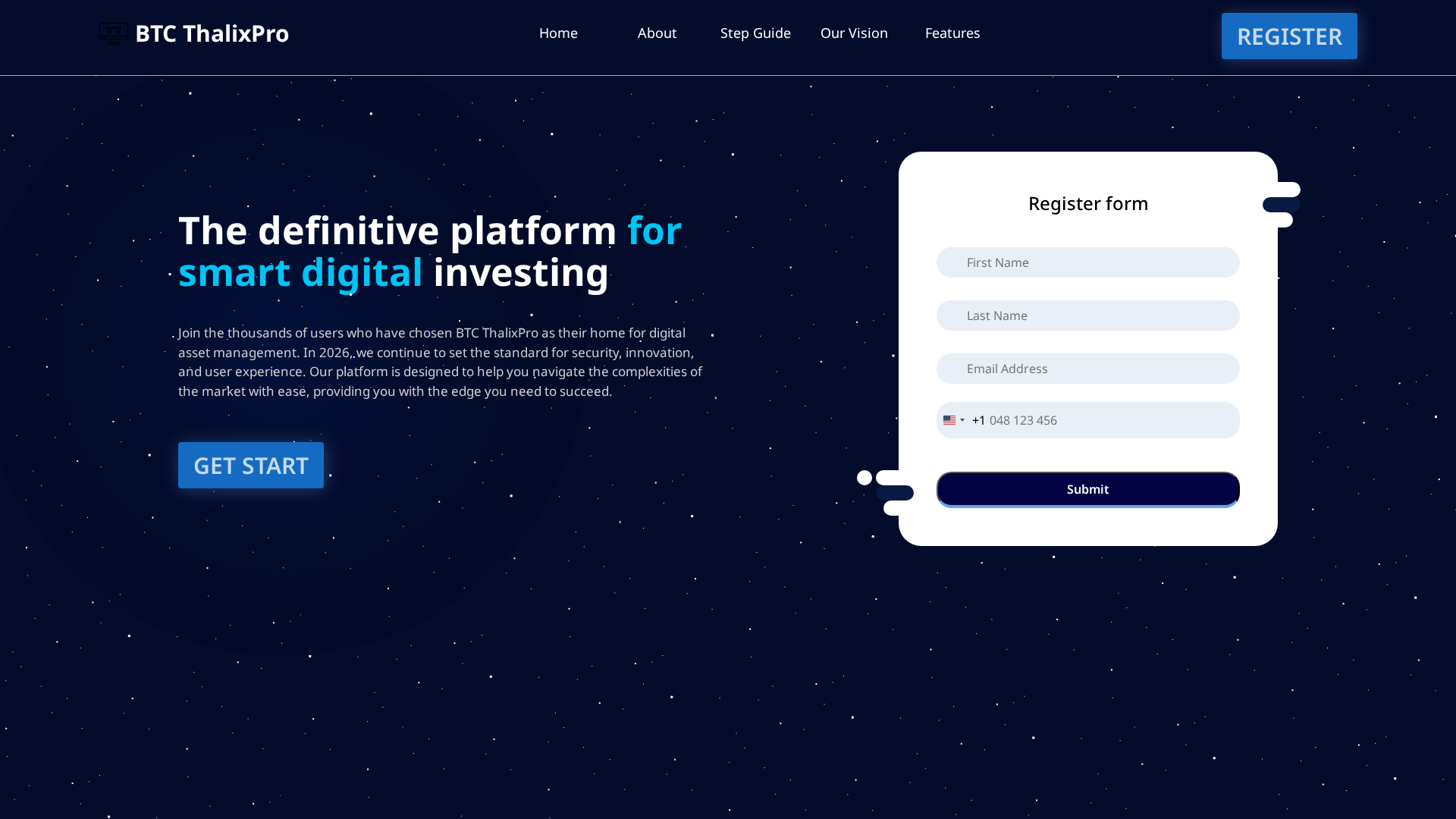 Screenshot of btc-thalixpro.com