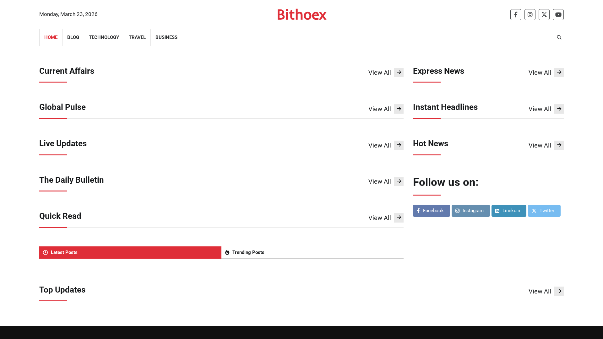 Screenshot of bithoex.com