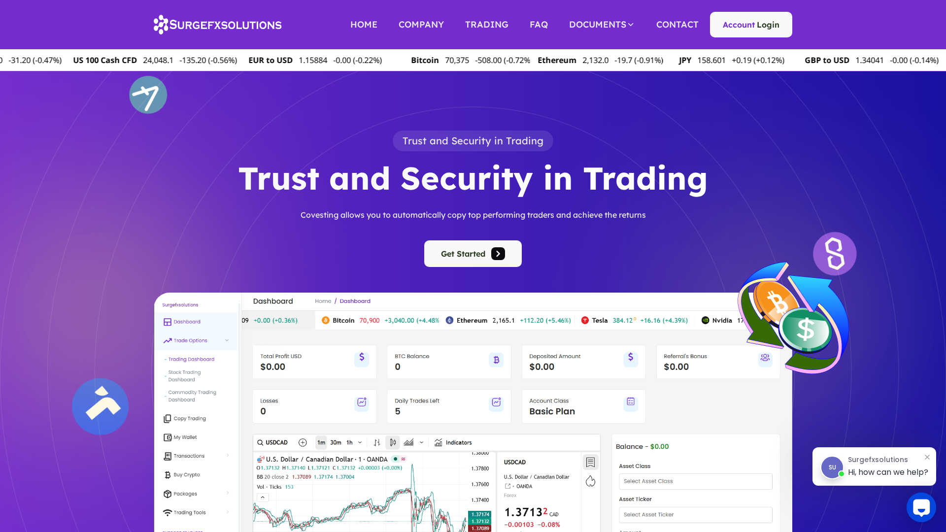 Screenshot of surgefxsolutions.com