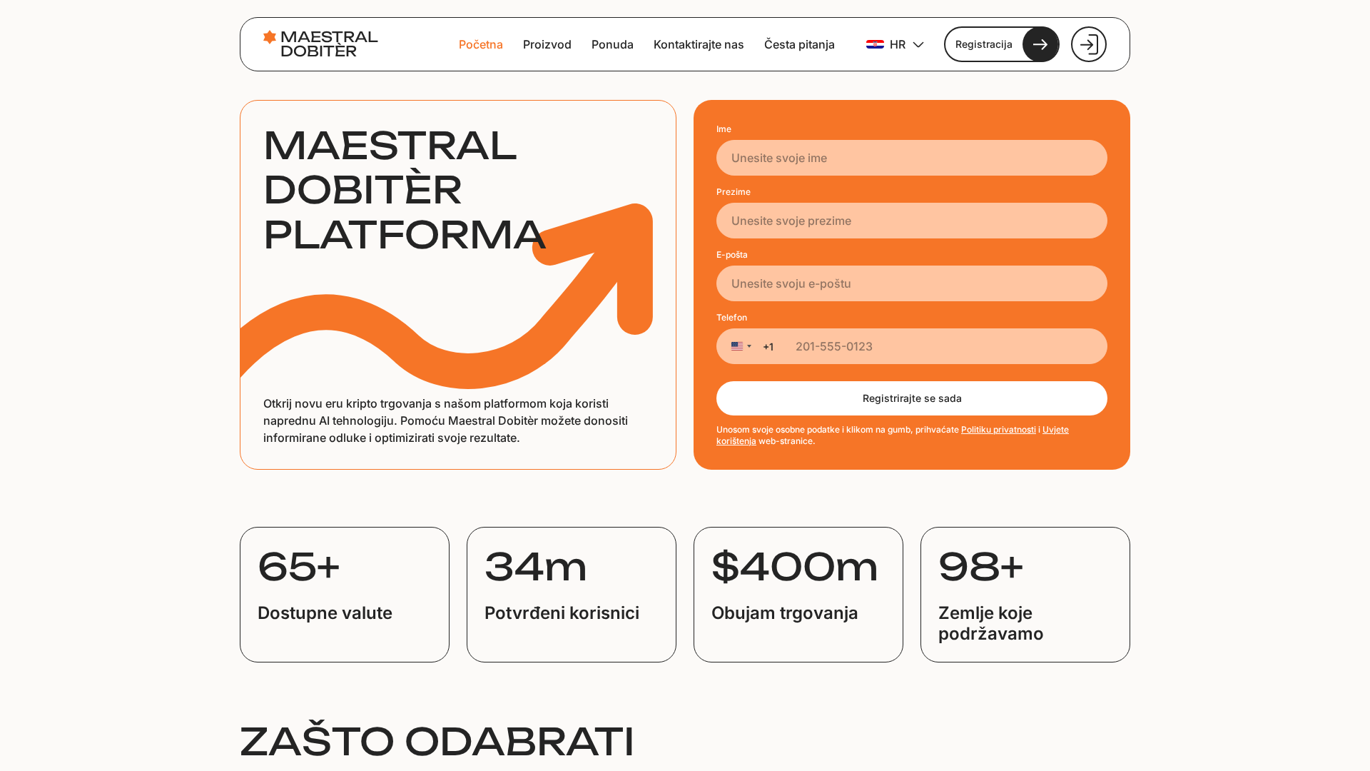 Screenshot of maestral-dobiter.com