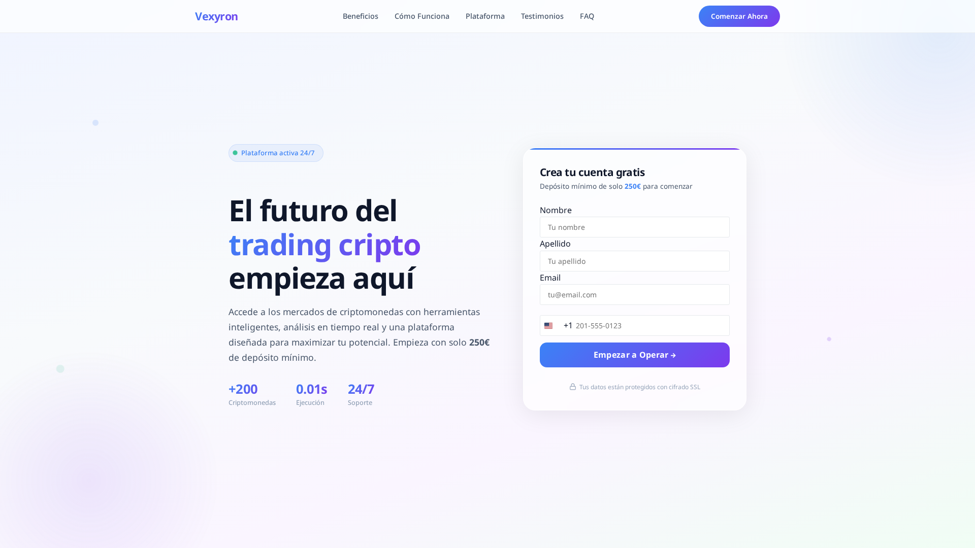 Screenshot of vexyron.es