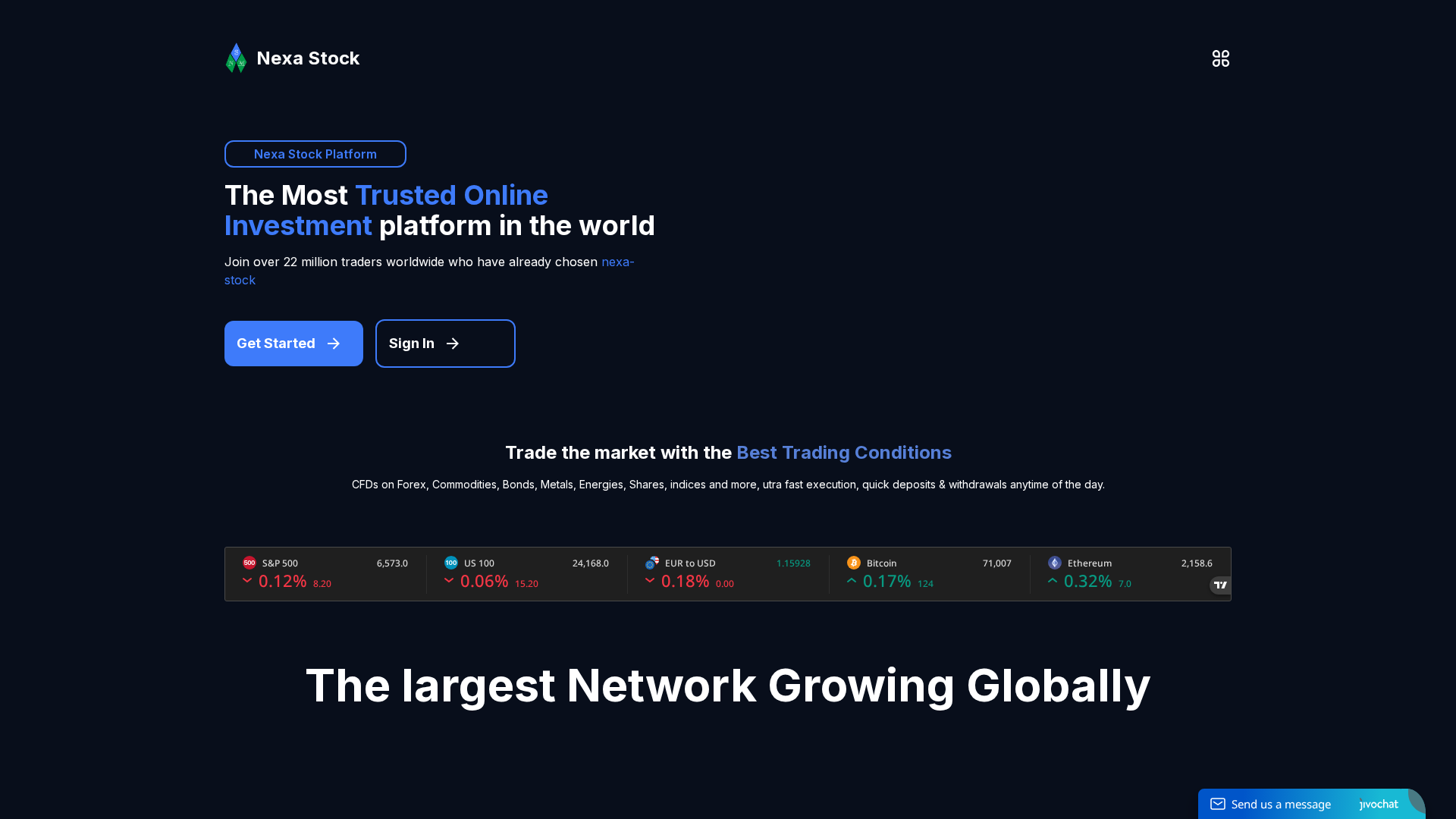 Screenshot of nexastockdigitalmarket.org