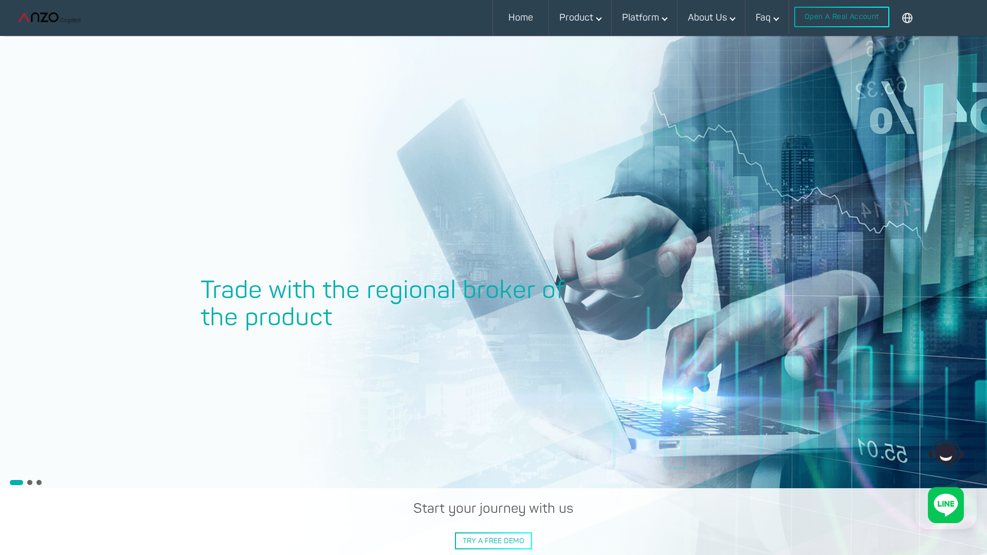 Screenshot of anzocapcoin.com