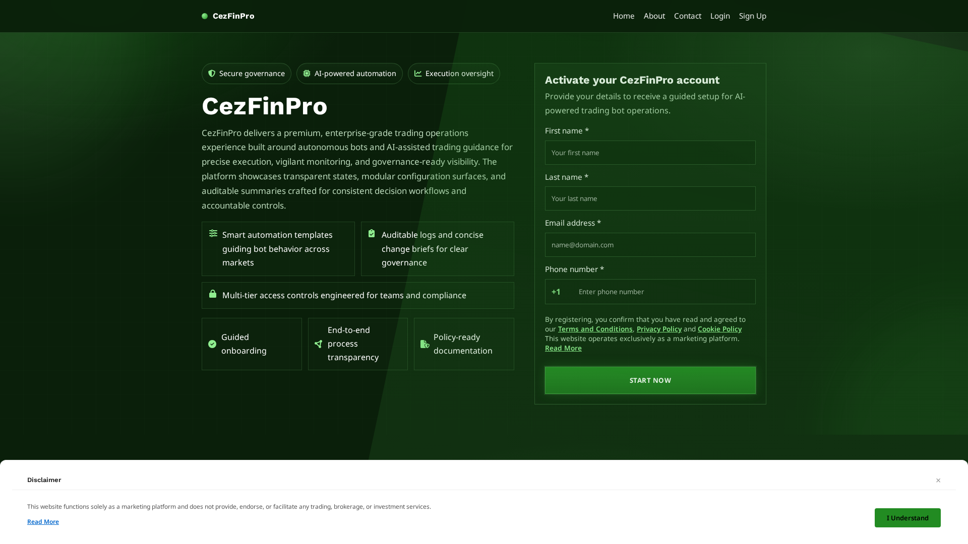 Screenshot of cezfinpro.pro