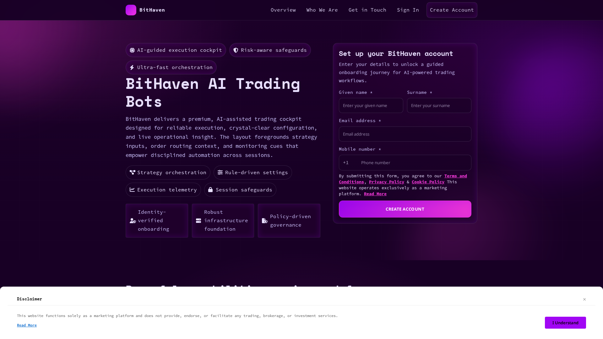 Screenshot of bithaven.pro