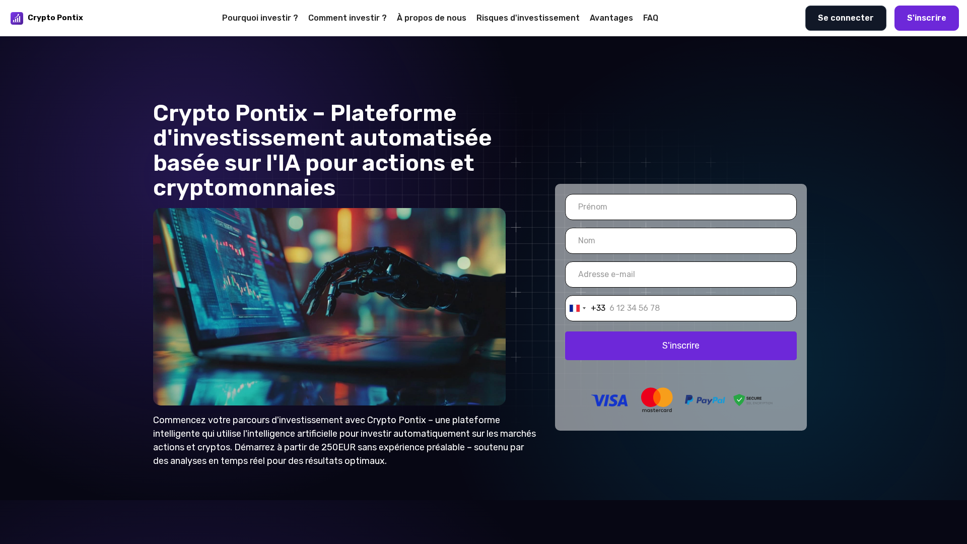 Screenshot of crypto-pontix.com