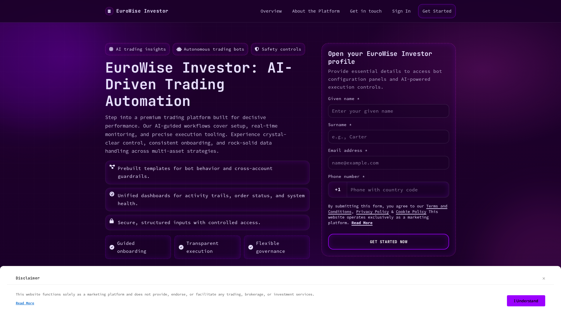 Screenshot of eurowiseinvestor.digital
